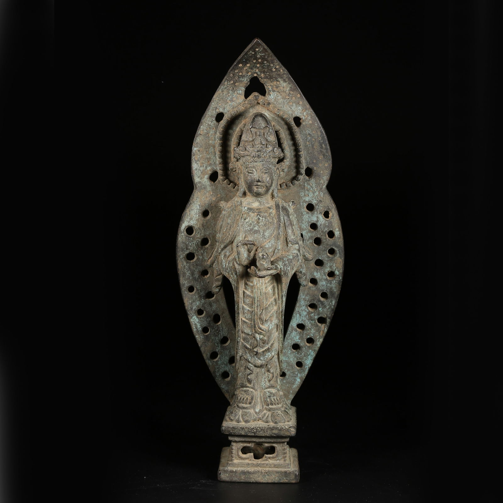 A BRONZE STANDING GUANYIN (1 of 9)