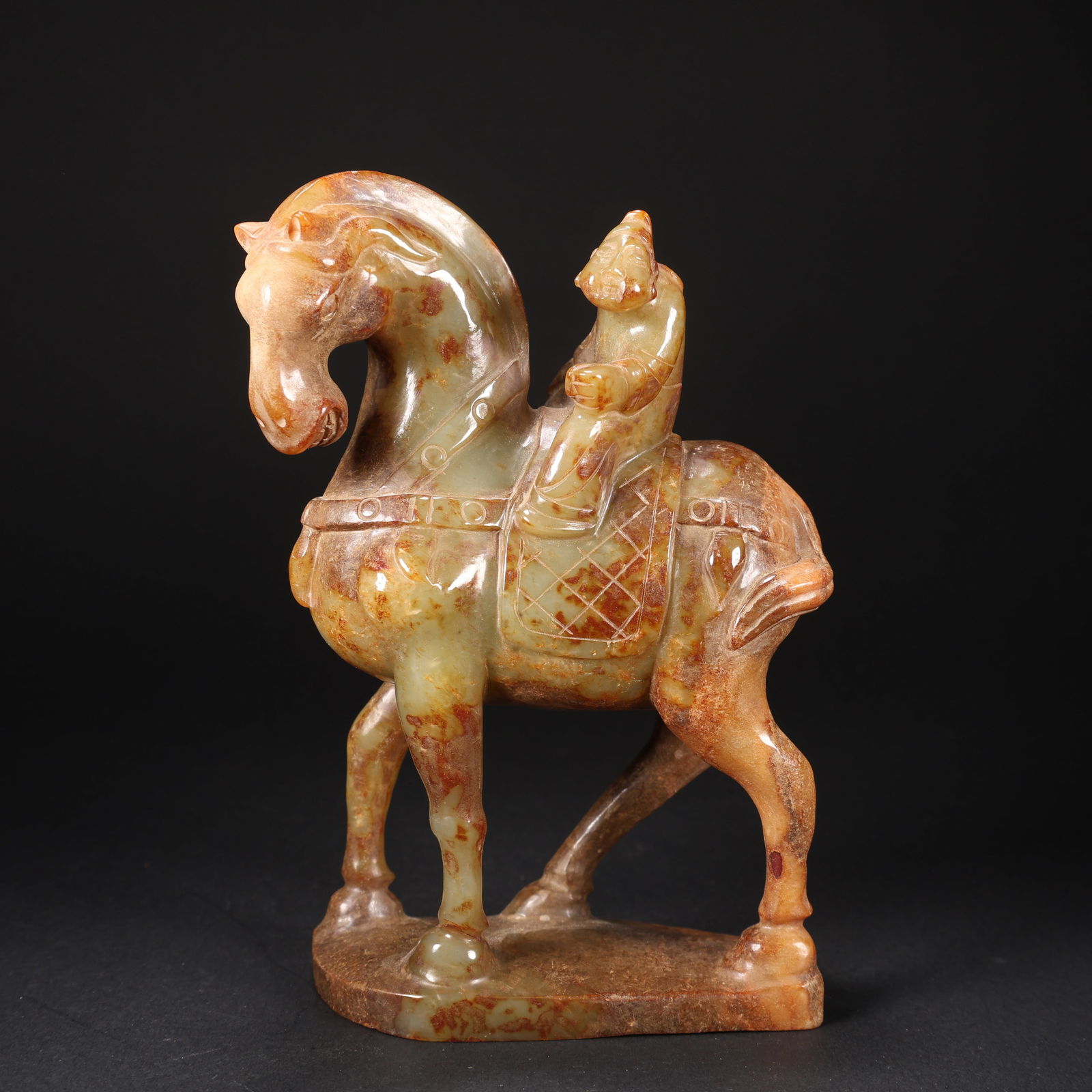 A HETIAN JADE RIDER ON HORSE (1 of 9)