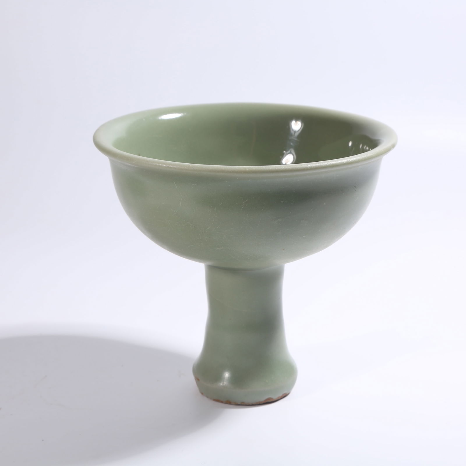 A LONGQUAN KILN TALL-FOOT BOWL (1 of 9)