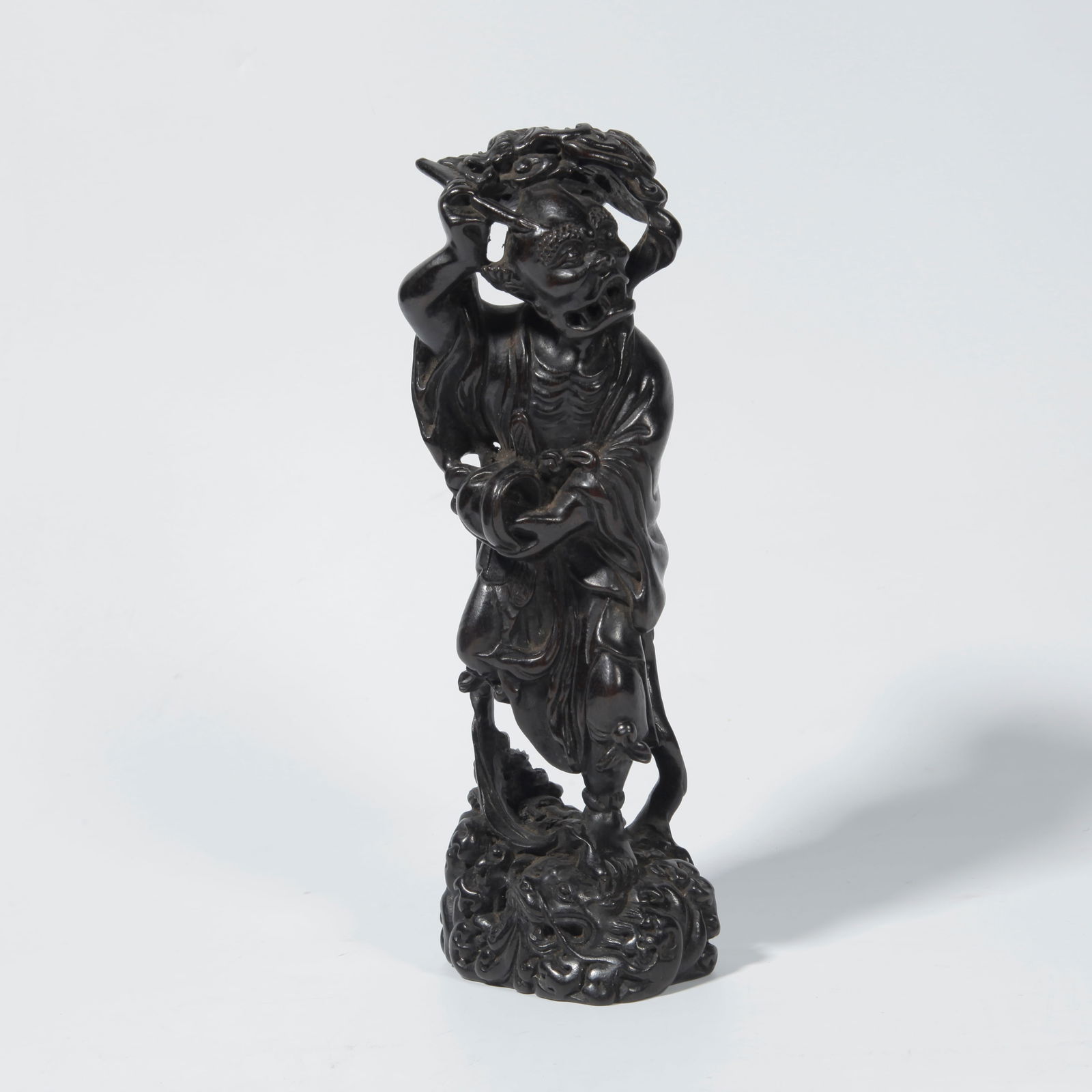 A ZITAN WOOD FIGURE: Zitan Wood Figure