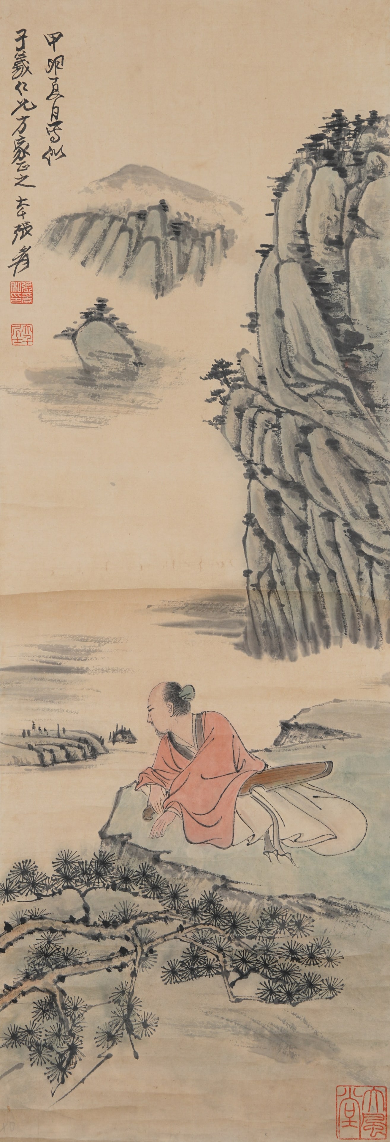 A FIGURE PAINTING ON PAPER BY ZHANG DAQIAN.張大千 (1 of 10)