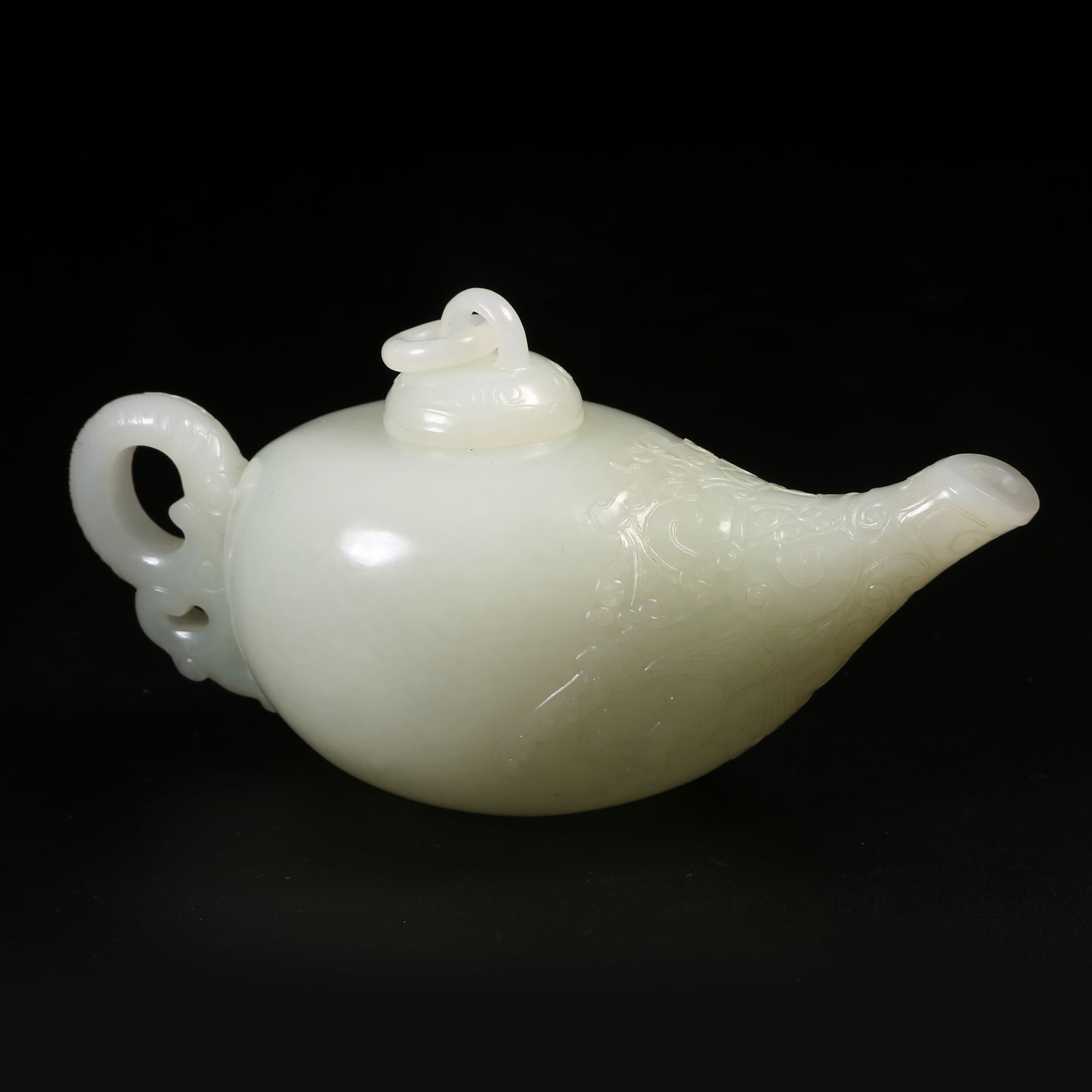 A HETIAN WHITE JADE EWER (1 of 9)