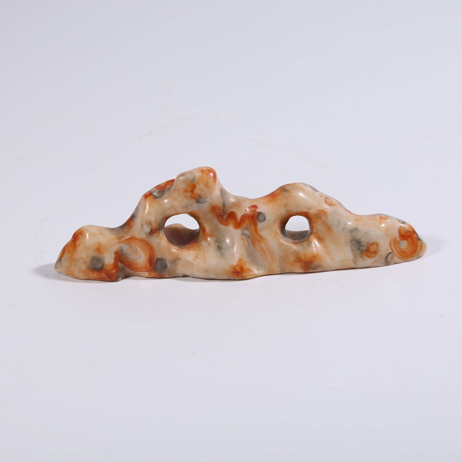 A STONE-PATTERNED GLAZED MOUNTAIN-SHAPED BRUSH REST (1 of 8)