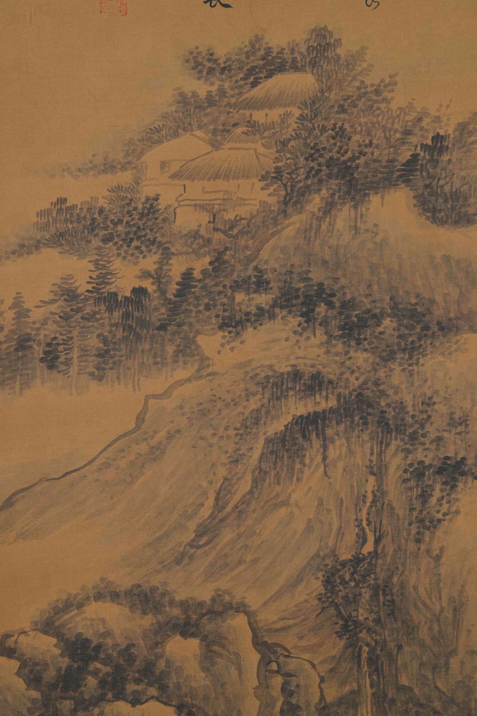 A LANDSCAPE PAINTING ON SILK BY GONG XIAN.龔賢 - 3
