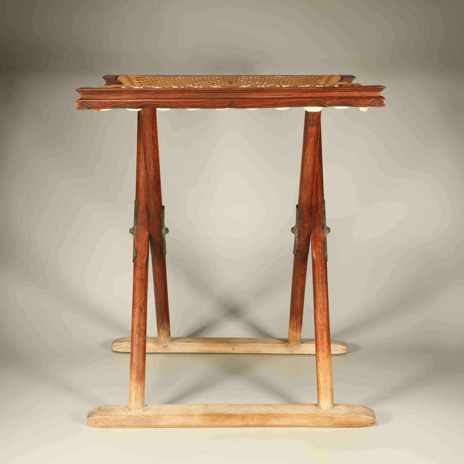 A HUANGHUALI FOLDING STOOL (1 of 6)