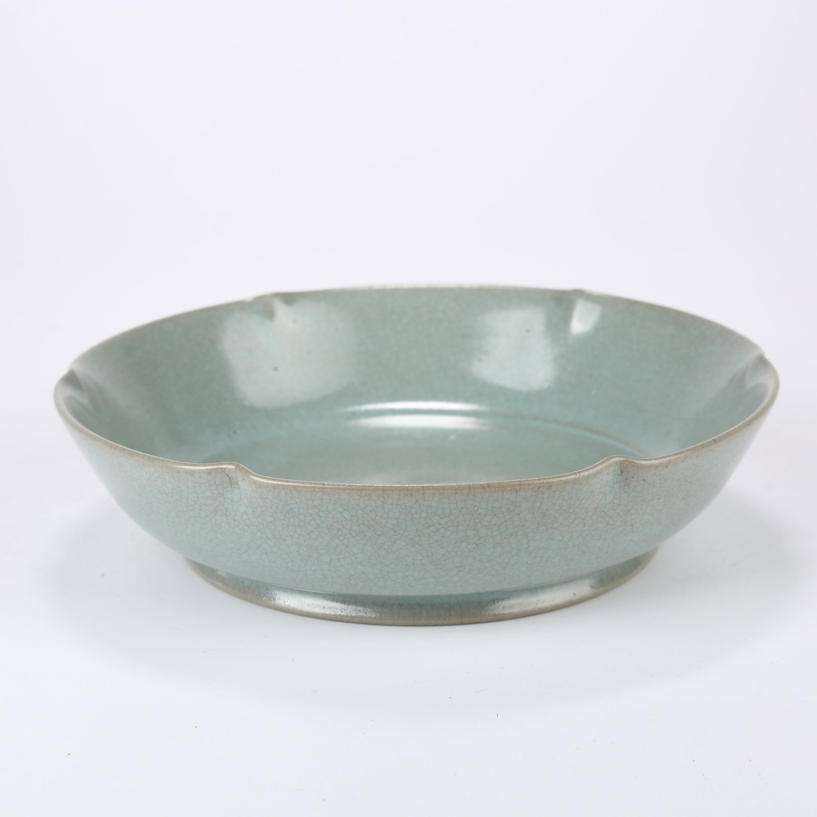 A RU WARE LOBED MOUTH BRUSH WASHER (1 of 9)