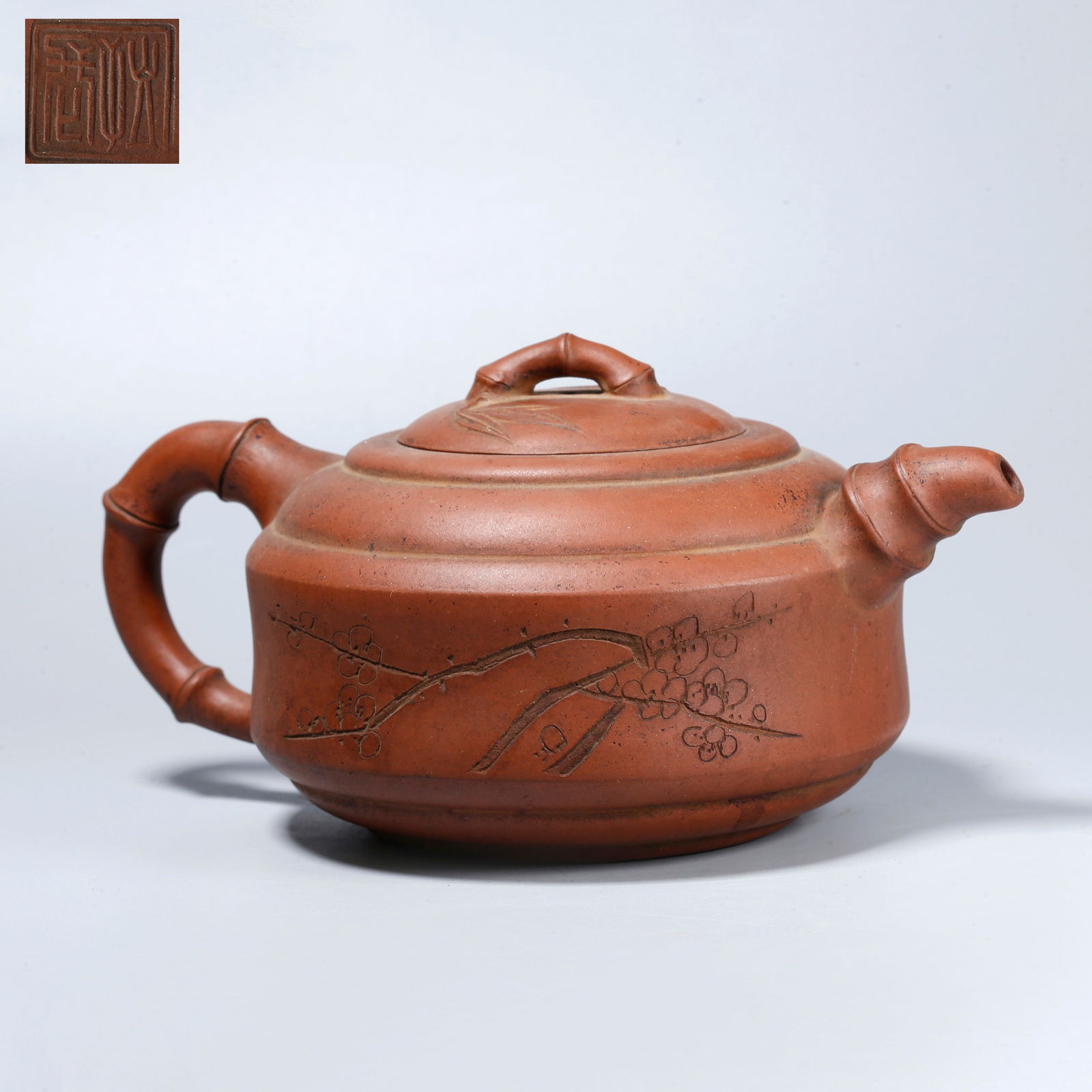 A ZISHA EWER WITH BAMBOO KNOB (1 of 9)