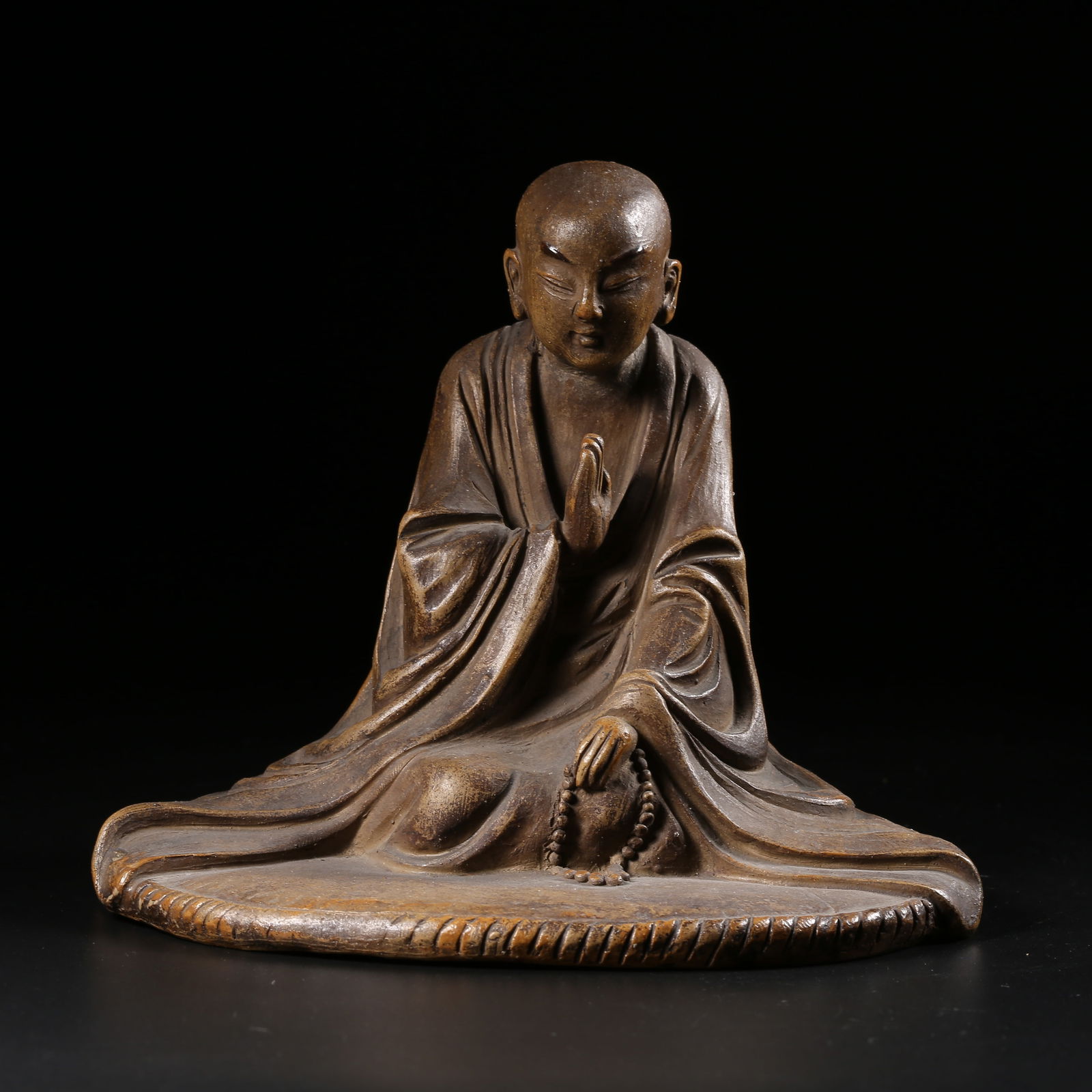 A YIXING ARHAT ORNAMENT: Yixing Arhat ornament