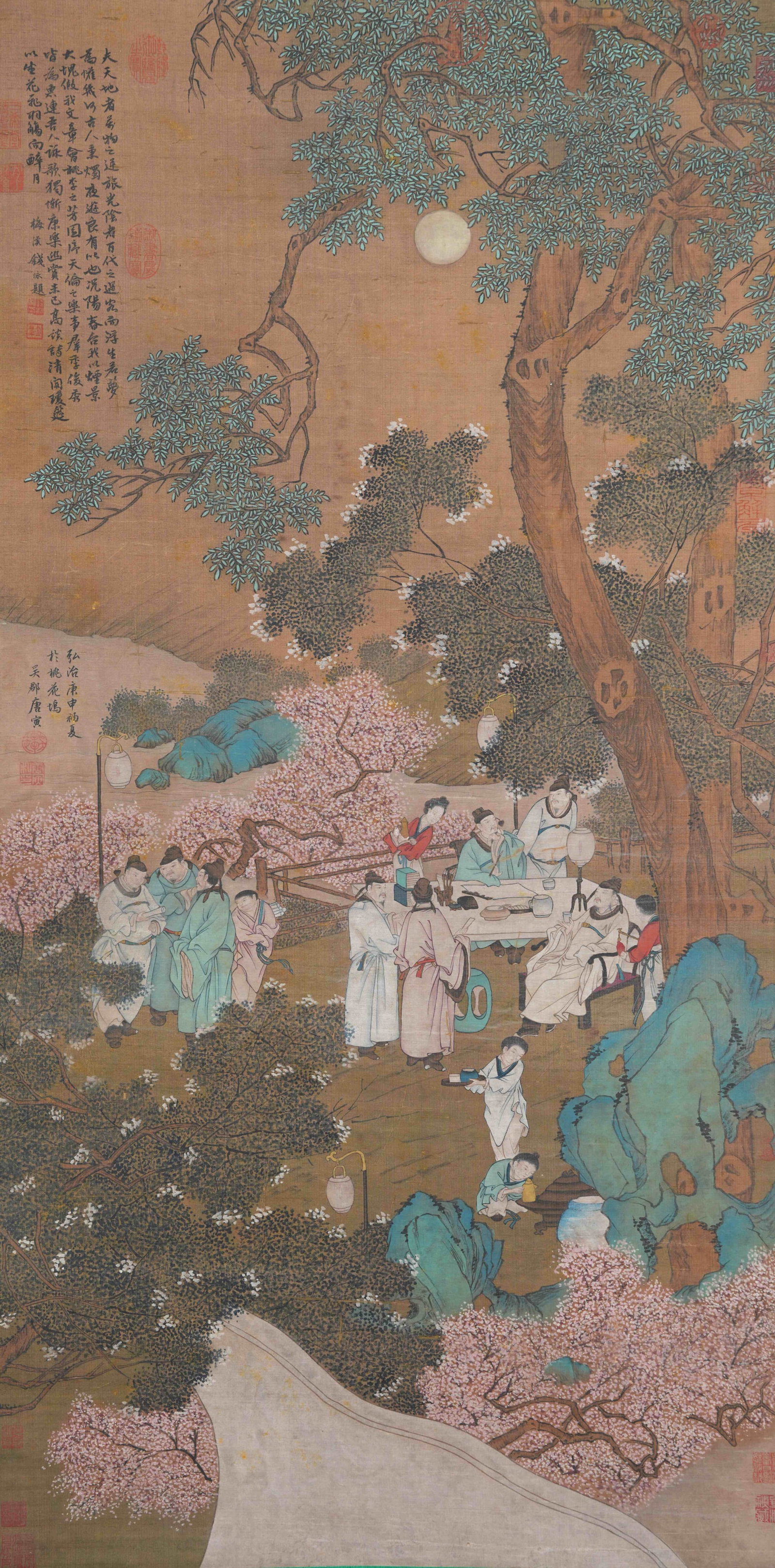 A FIGURE PAINTING ON SILK BY TANG BOHU.唐伯虎 (1 of 12)