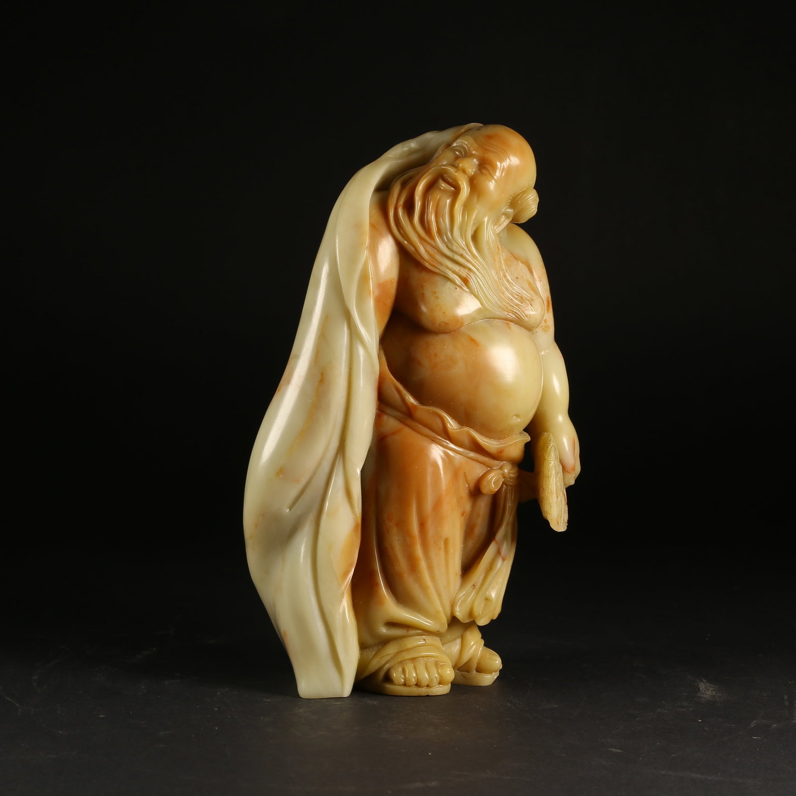 A SHOUSHAN STONE ARHAT STATUE (1 of 7)