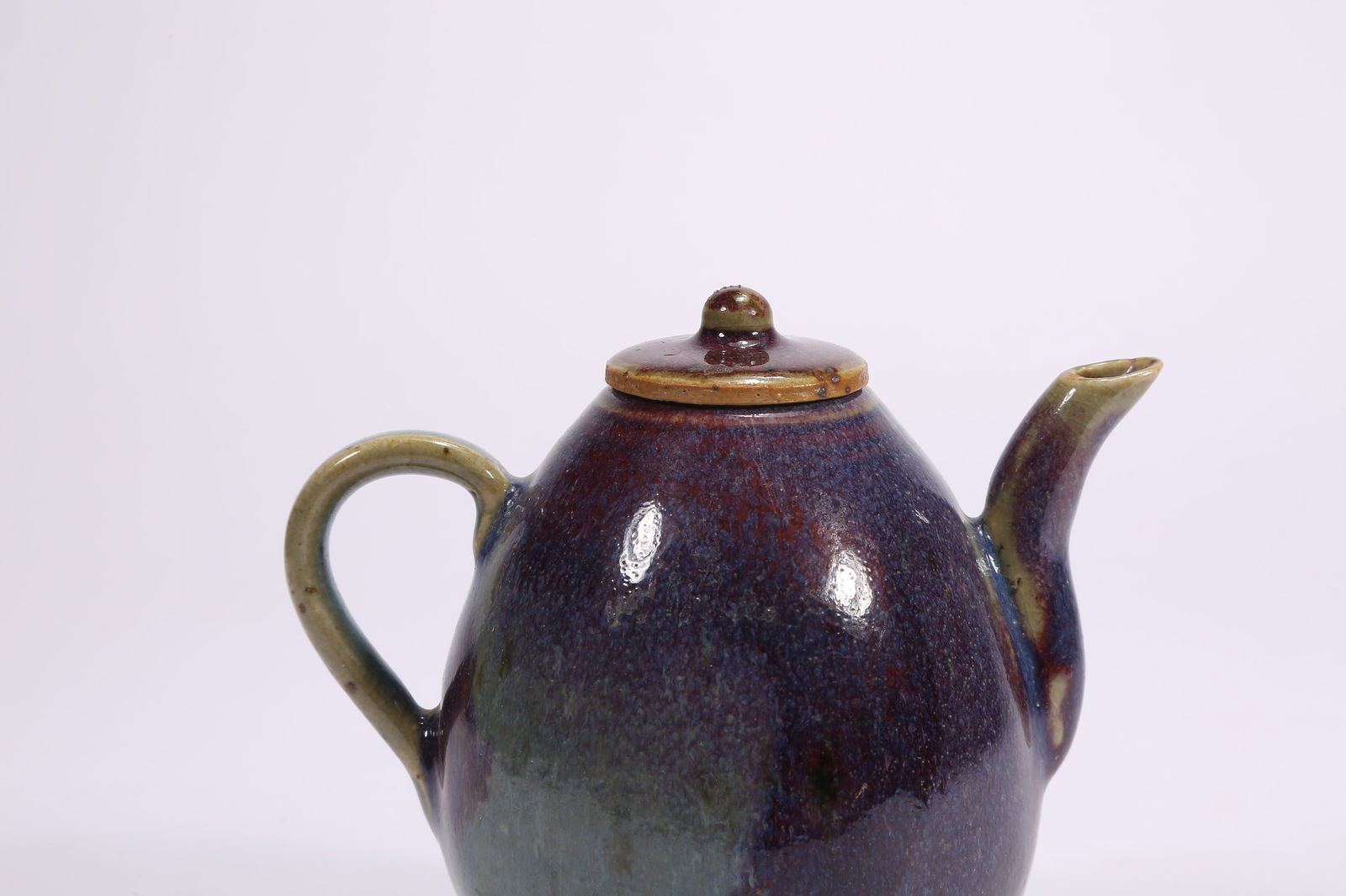 A JUN WARE GLAZE PITCHER - 7