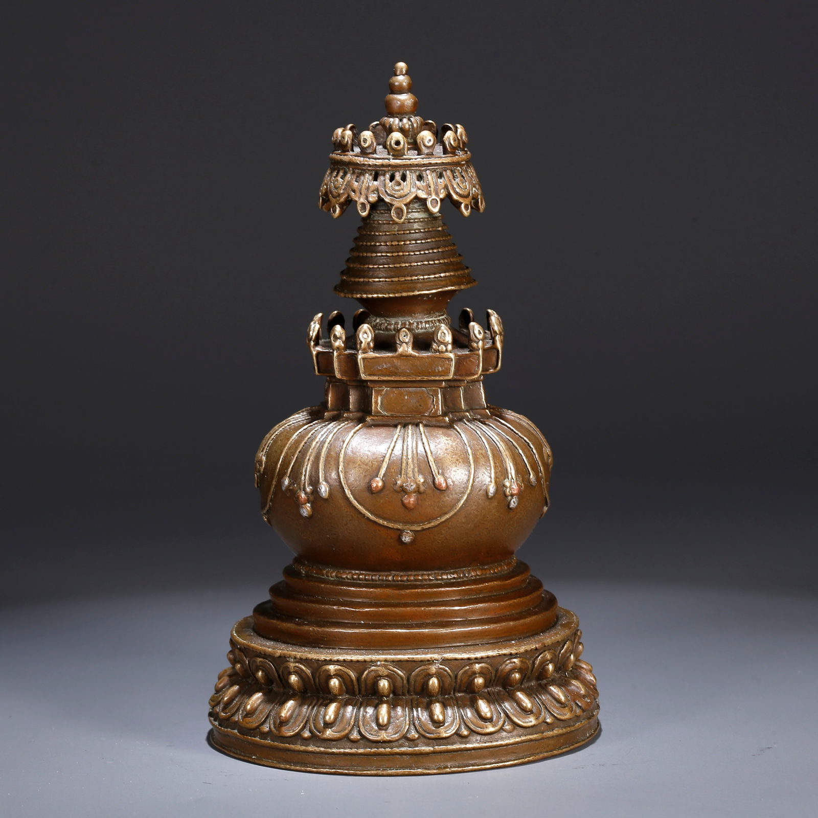 A BRONZE STUPA (1 of 9)