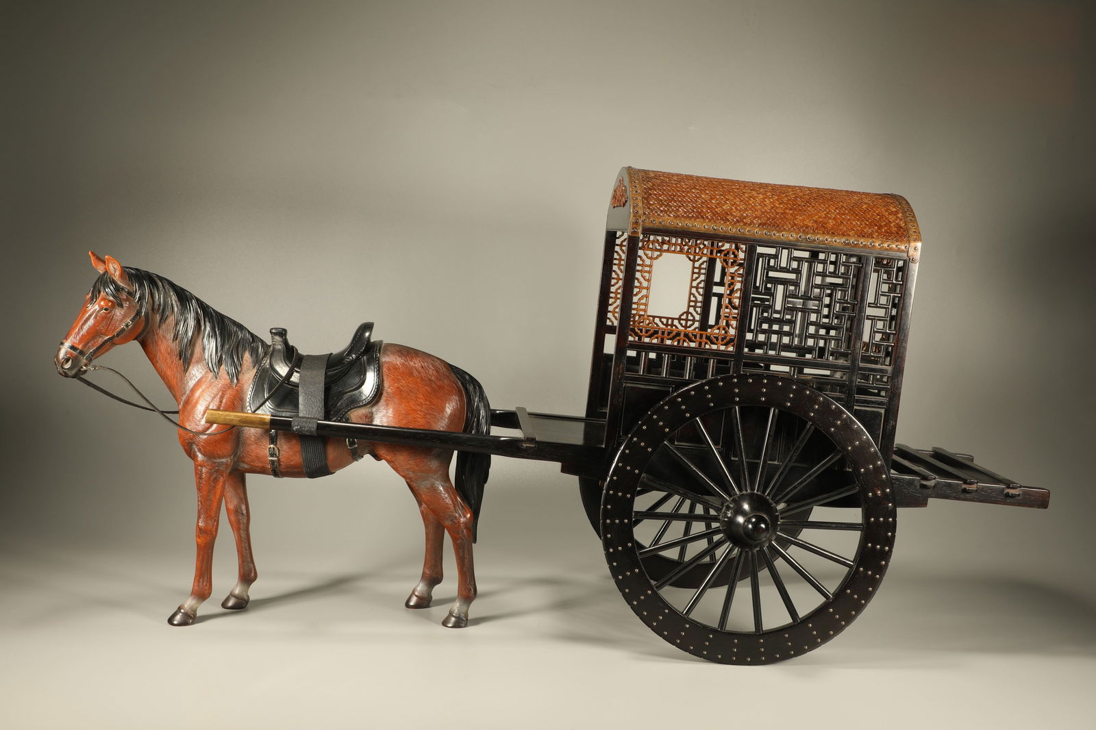 A SET OF ZITAN WOOD CARRIAGES (1 of 8)