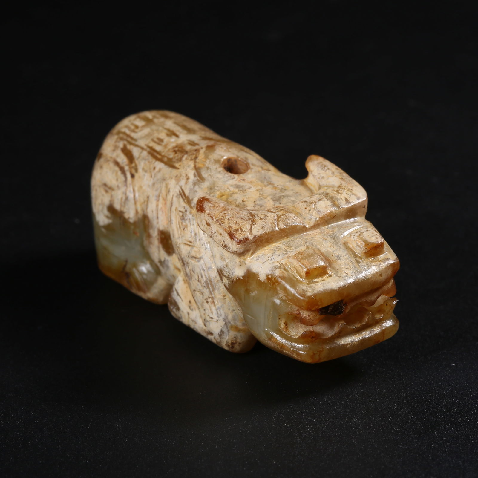 A ARCHAIC JADE OX (1 of 8)