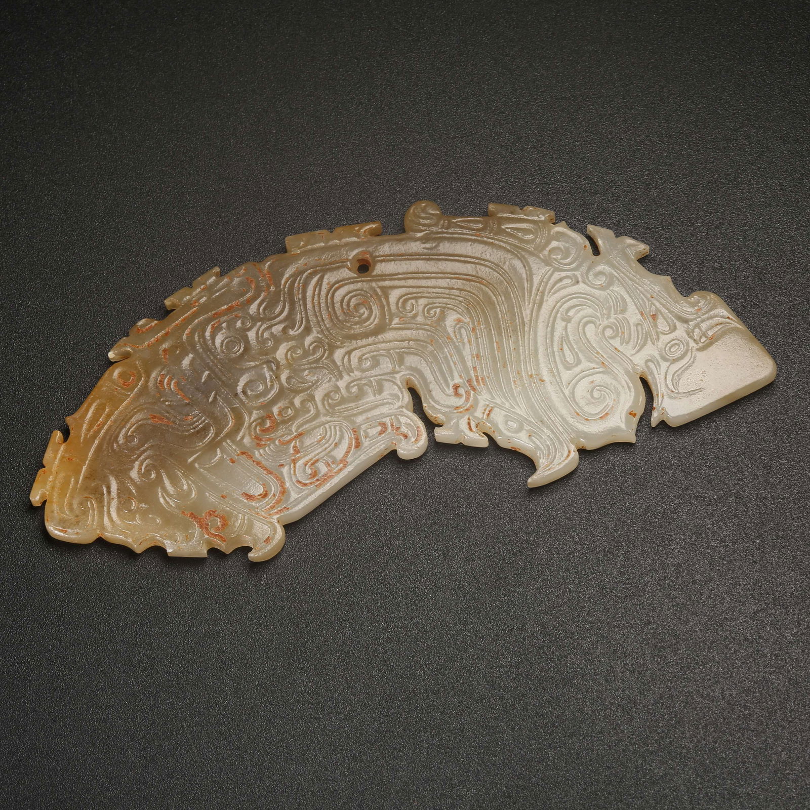 A ARCHAIC JADE HUANG (ARC-SHAPED ORNAMENT) (1 of 10)