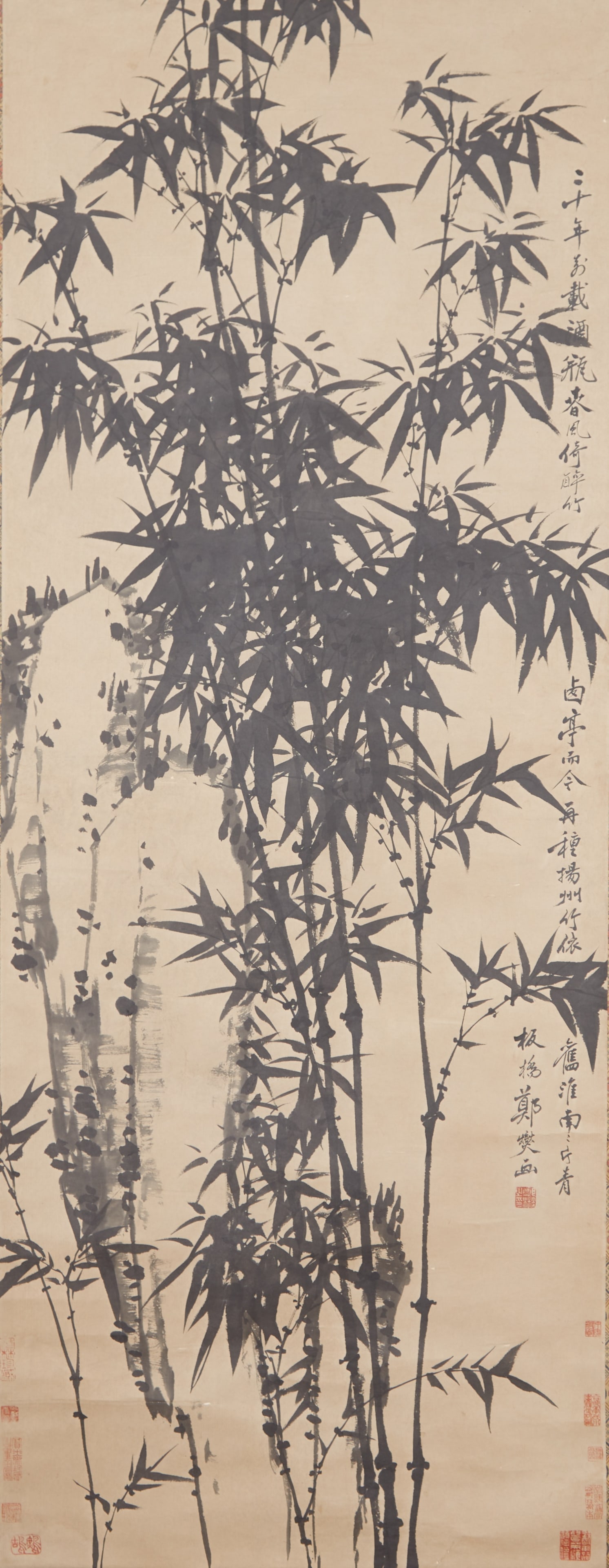 A "INK BAMBOO", PAINTING ON PAPER BY ZHENG BANQIAO.鄭板橋 (1 of 12)
