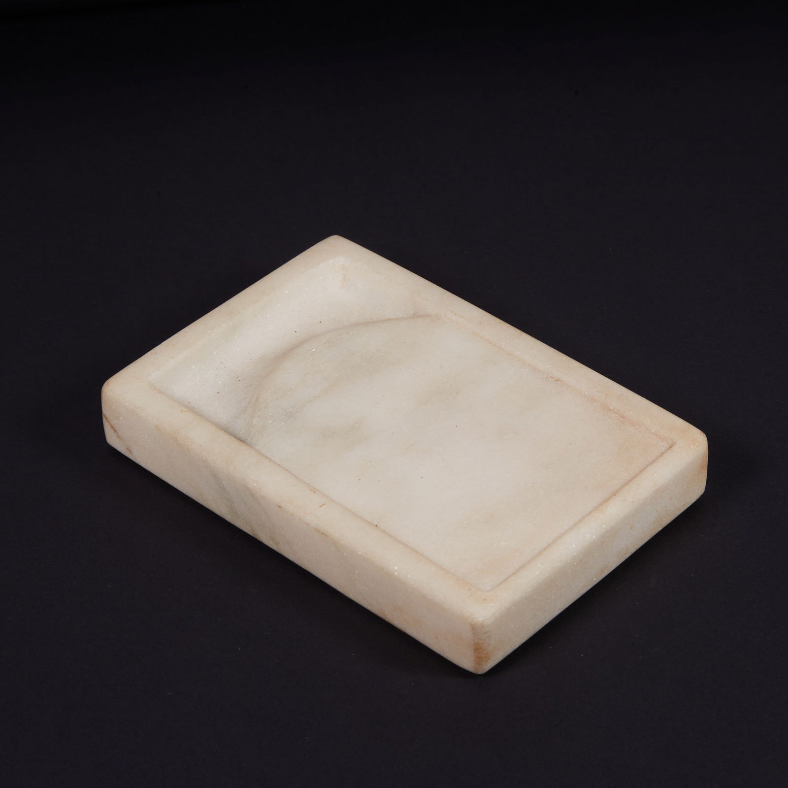 A WHITE MARBLE INKSTONE (1 of 7)