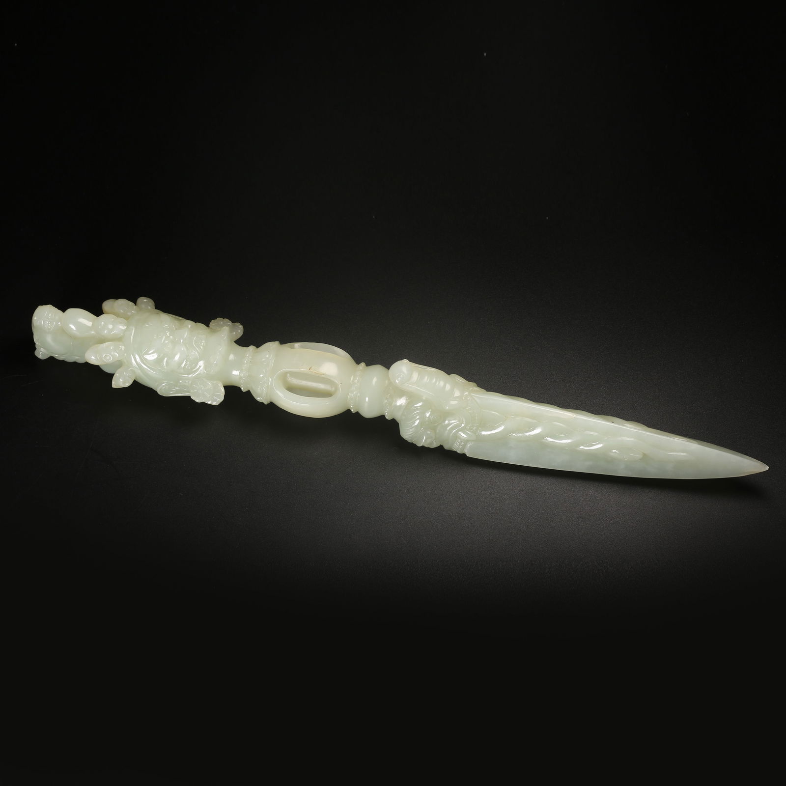 A HETIAN JADE VAJRA FOR SUBDUING DEMONS (1 of 9)