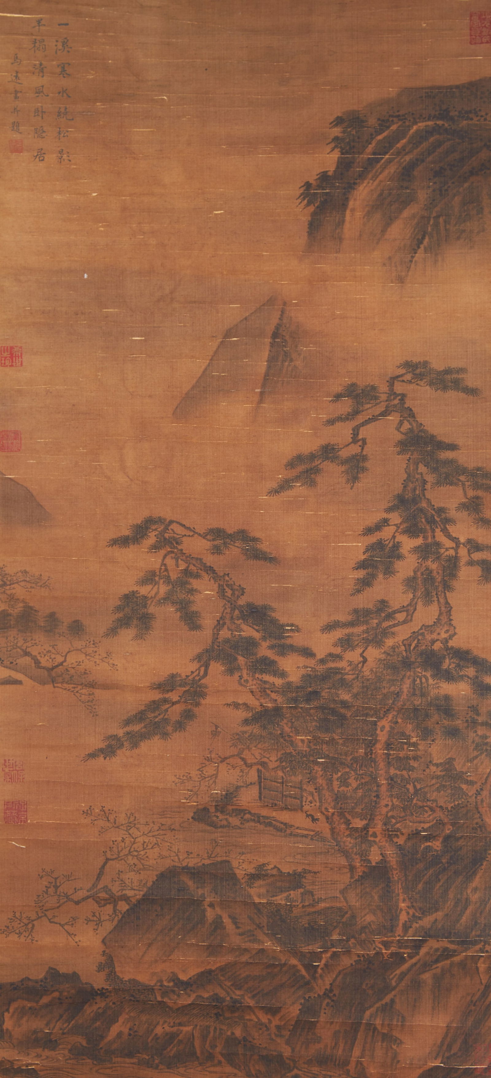 A LANDSCAPE PAINTING ON SILK BY MA YUAN.馬遠 (1 of 11)