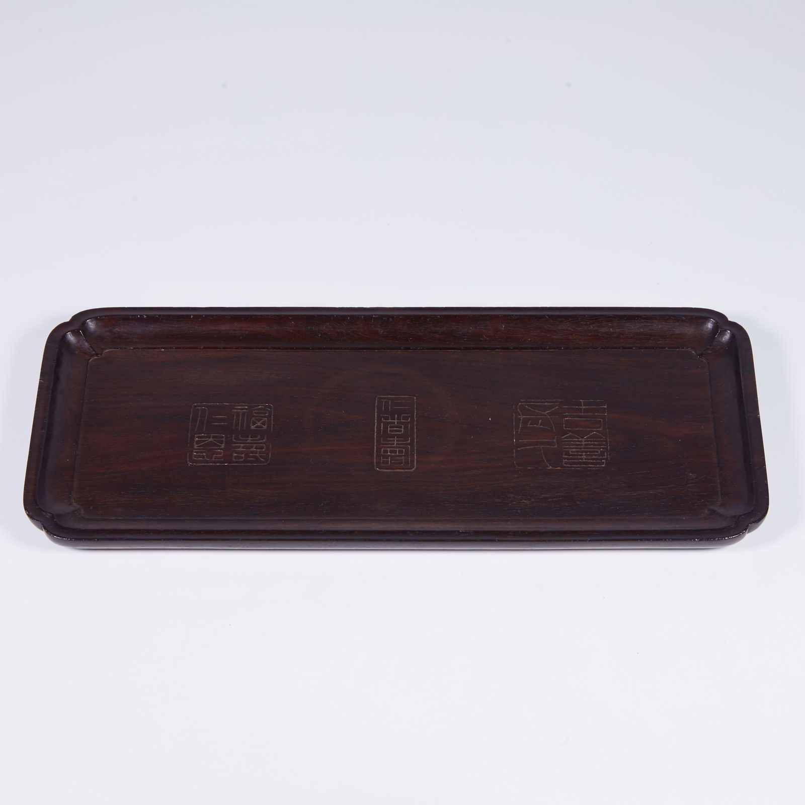 A ZITAN WOOD INCENSE TRAY (1 of 6)