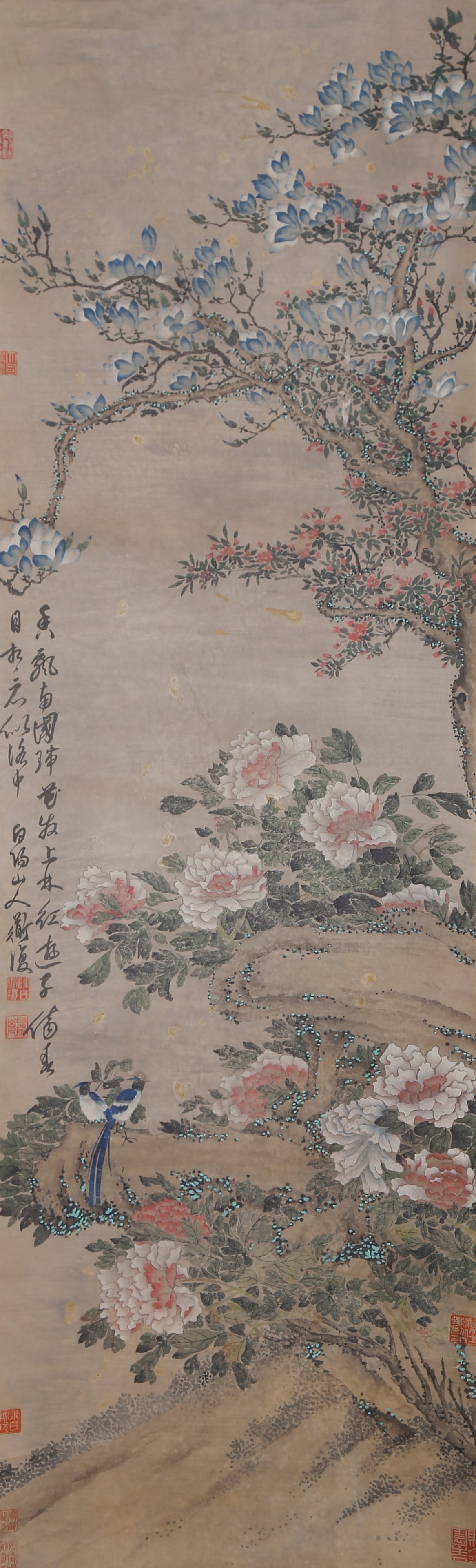 A FLOWER-AND-BIRD PAINTING ON PAPER BY CHEN CHUN.陳淳 (1 of 12)