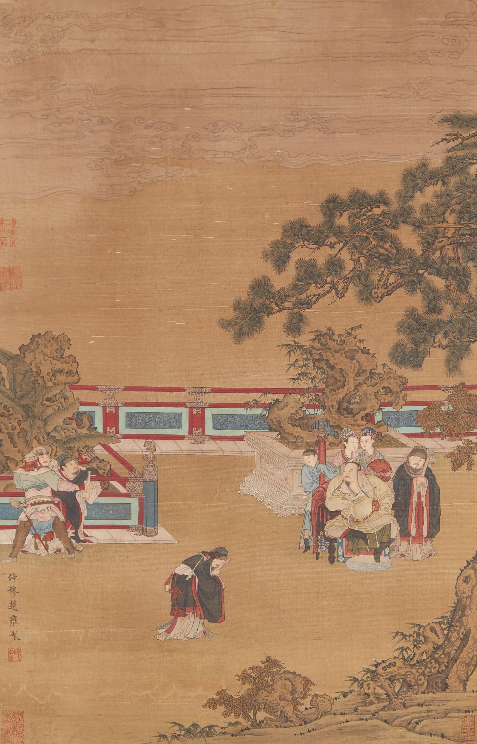 A FIGURE PAINTING ON SILK BY ZHAO YONG.趙雍 (1 of 9)