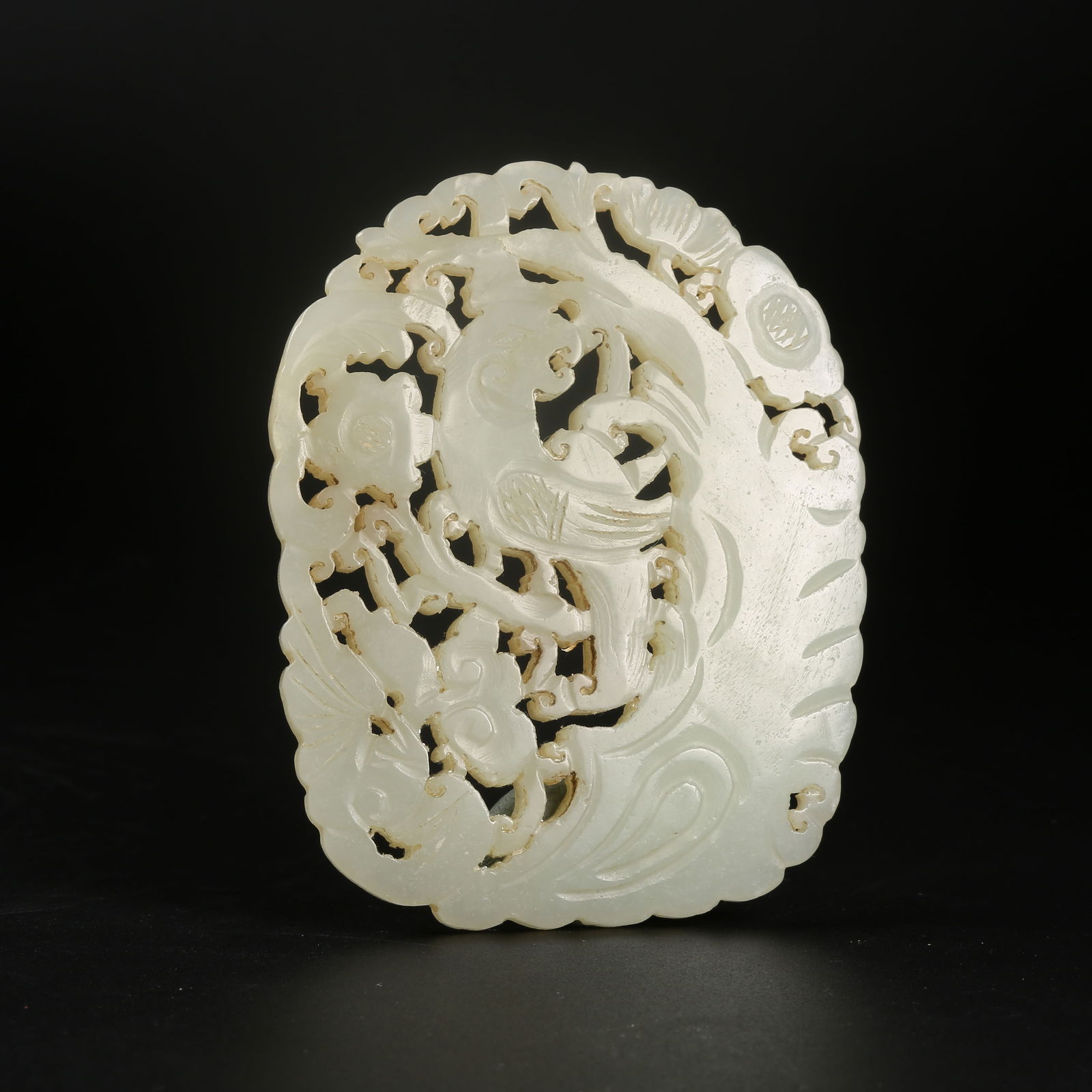 A HETIAN JADE DIVINE PHOENIX PENDANT (1 of 8)
