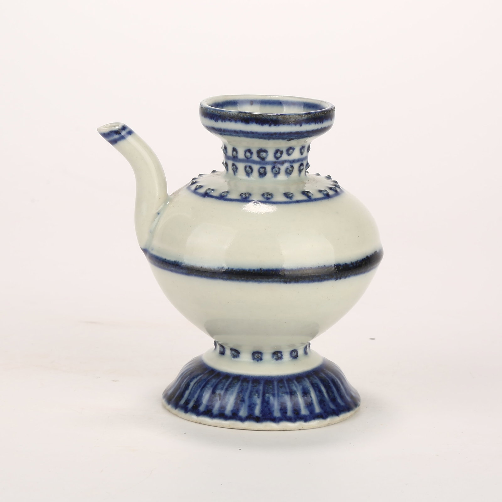 A BLUE AND WHITE BENBA HU (MONGOLIAN-STYLE VESSEL) (1 of 10)