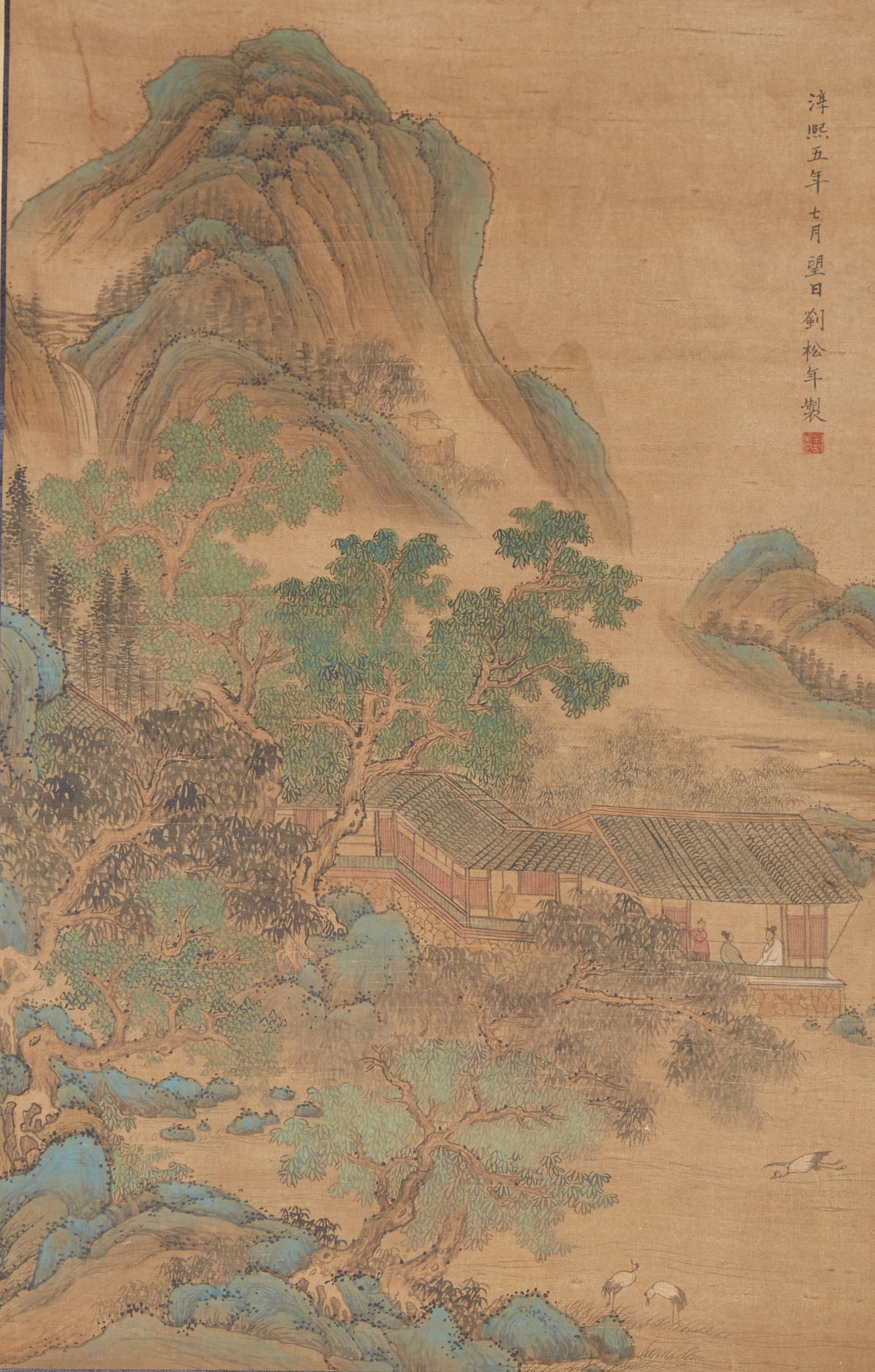 A LANDSCAPE PAINTING ON SILK BY LIU SONGNIAN.劉松年 (1 of 10)