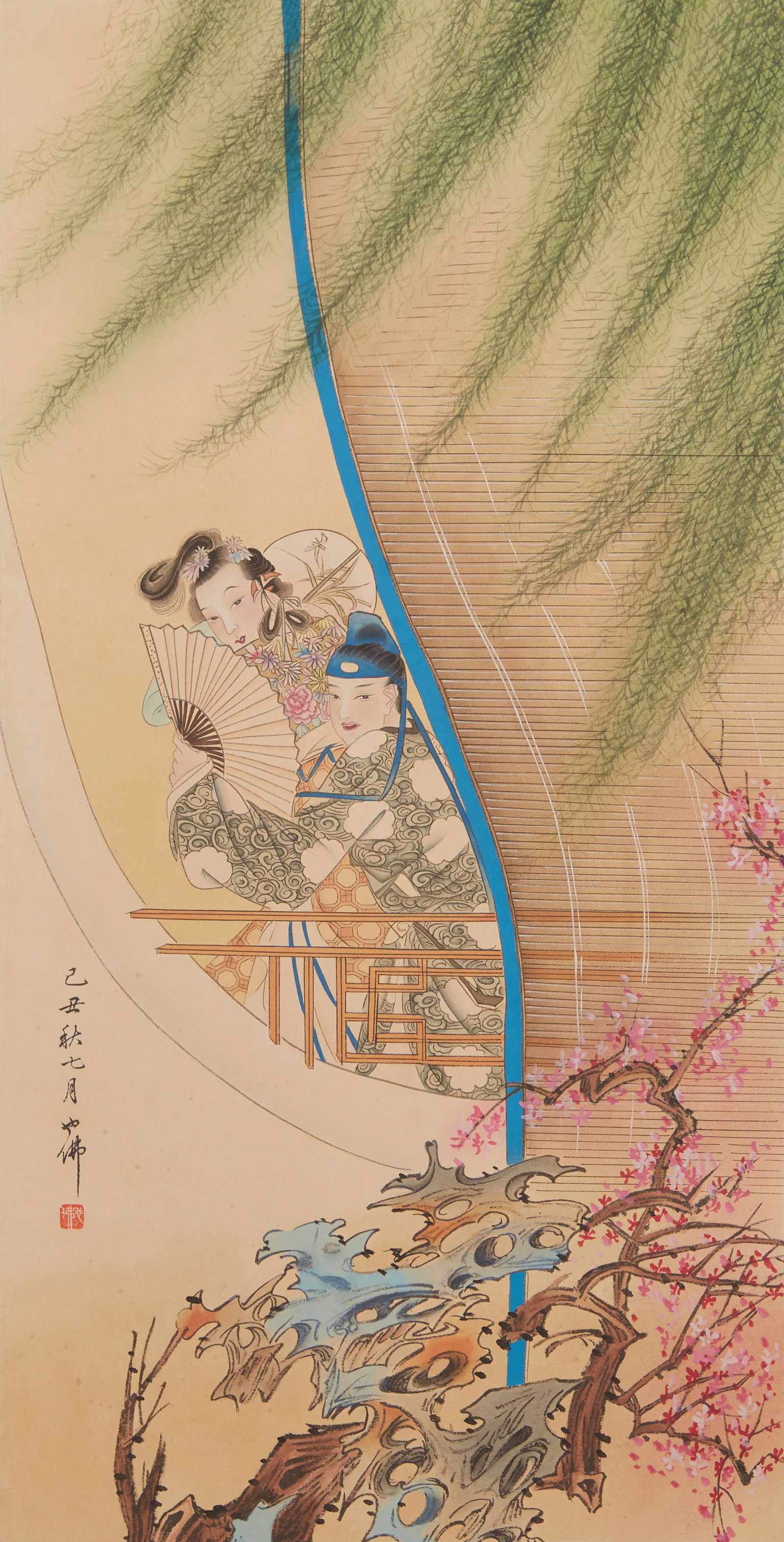 A FIGURE PAINTING ON PAPER BY HU YEBO.胡也佛 (1 of 10)