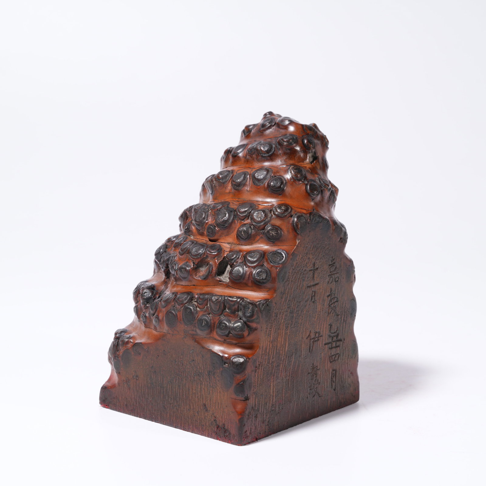 A BAMBOO ROOT CARVING SEAL (1 of 9)