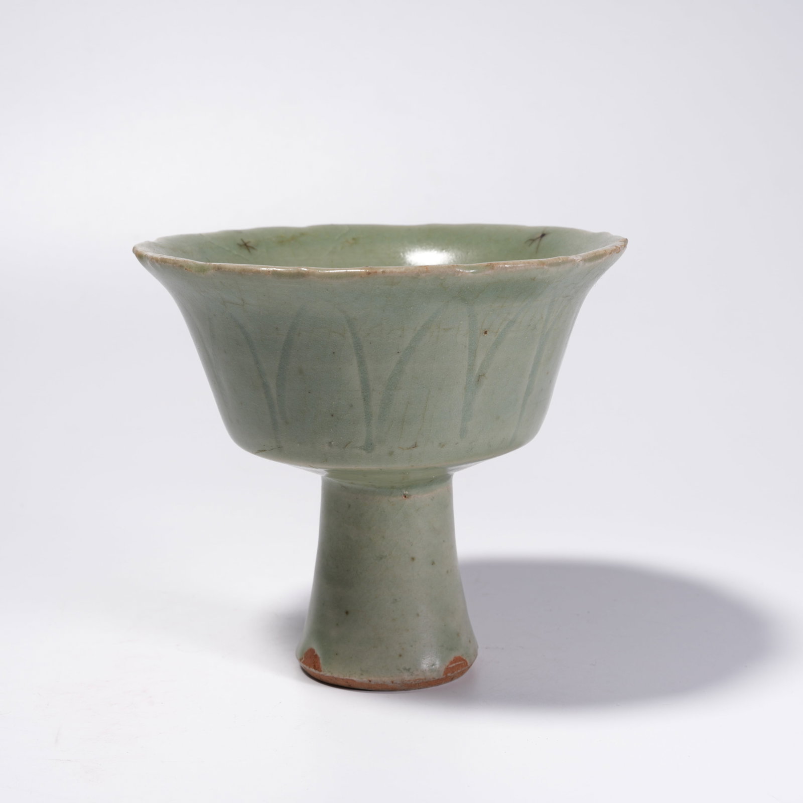 A RU KILN STEMMED CUP: Ru Kiln Stemmed Cup