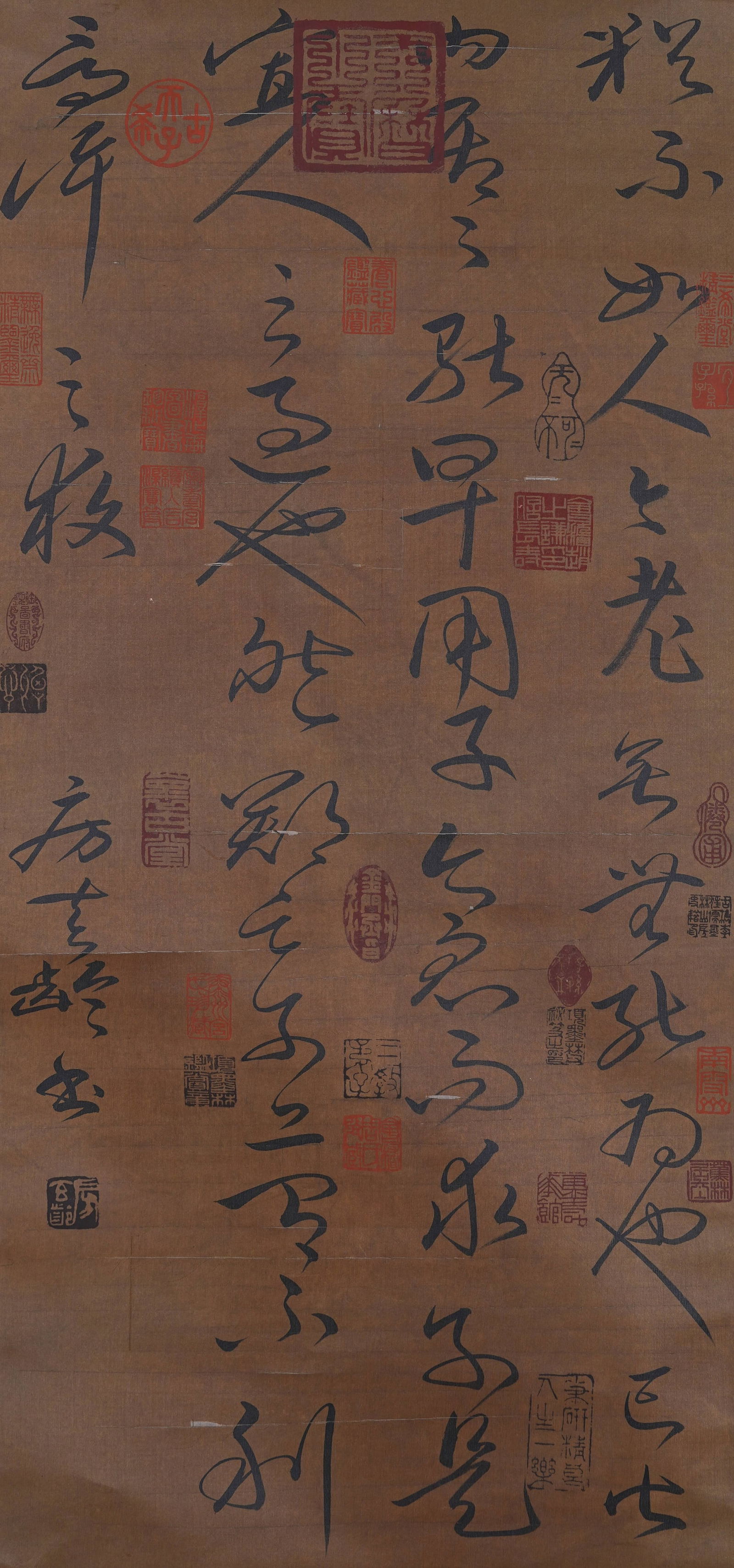 A CALLIGRAPHY ON SILK BY FANG XUANLING.房玄齡 (1 of 9)