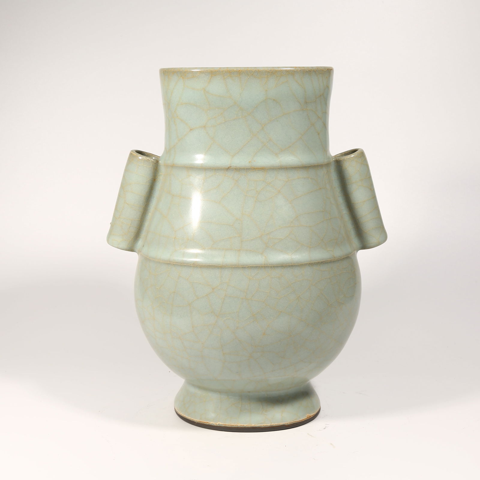 A OFFICIAL KILN LOOP-HANDLED VASE (1 of 9)