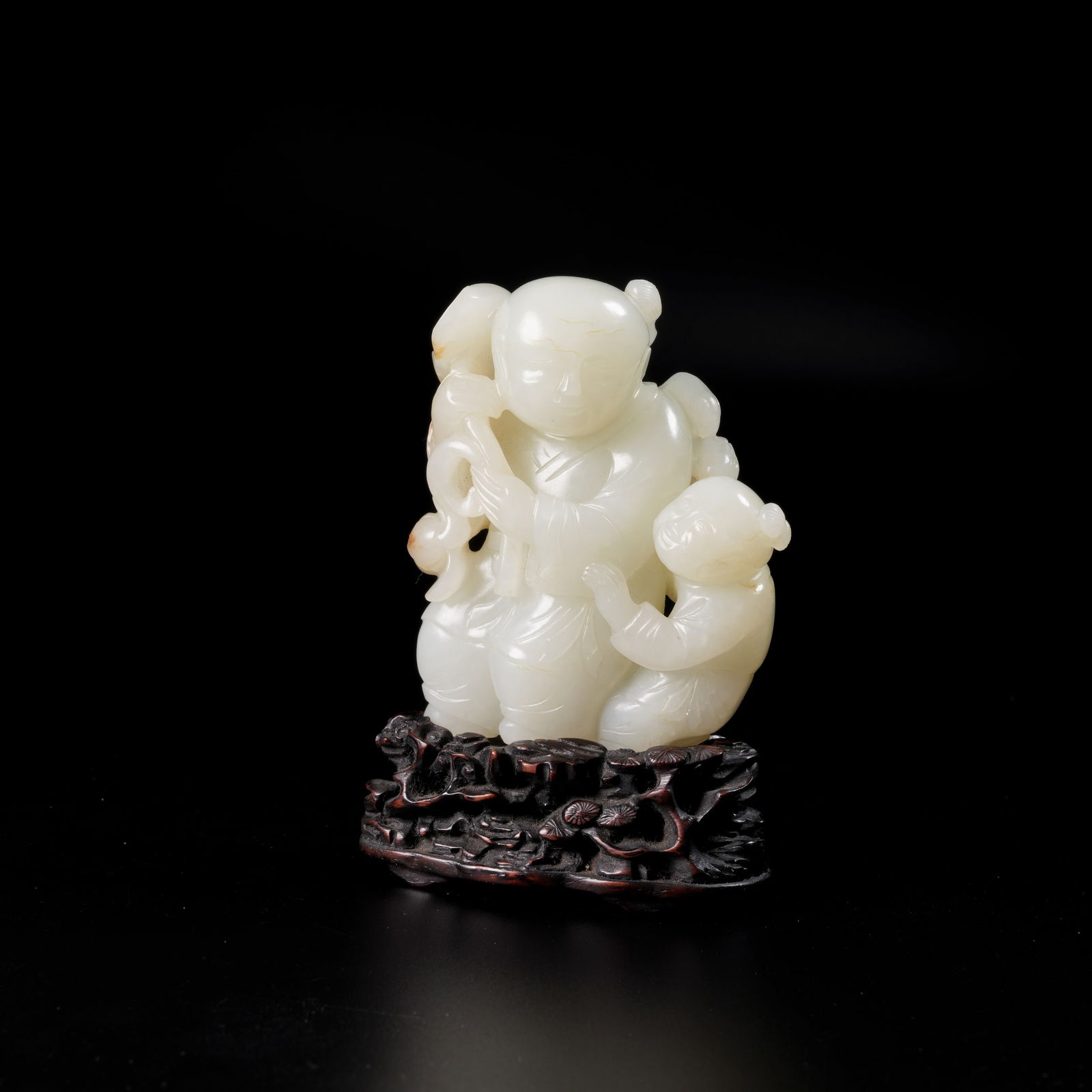 A HETIAN JADE HEHE TWINS ORNAMENT (1 of 8)