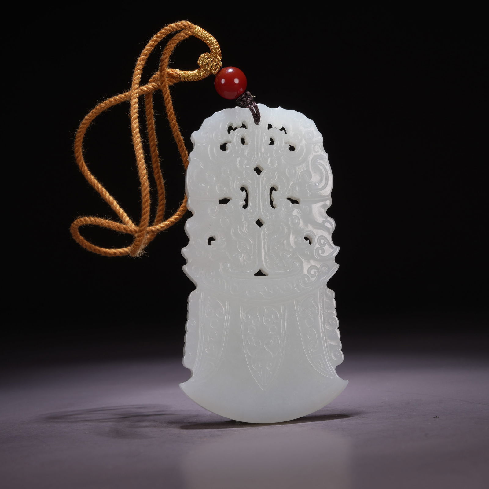 A HETIAN JADE DIVINE PHOENIX PENDANT (1 of 8)