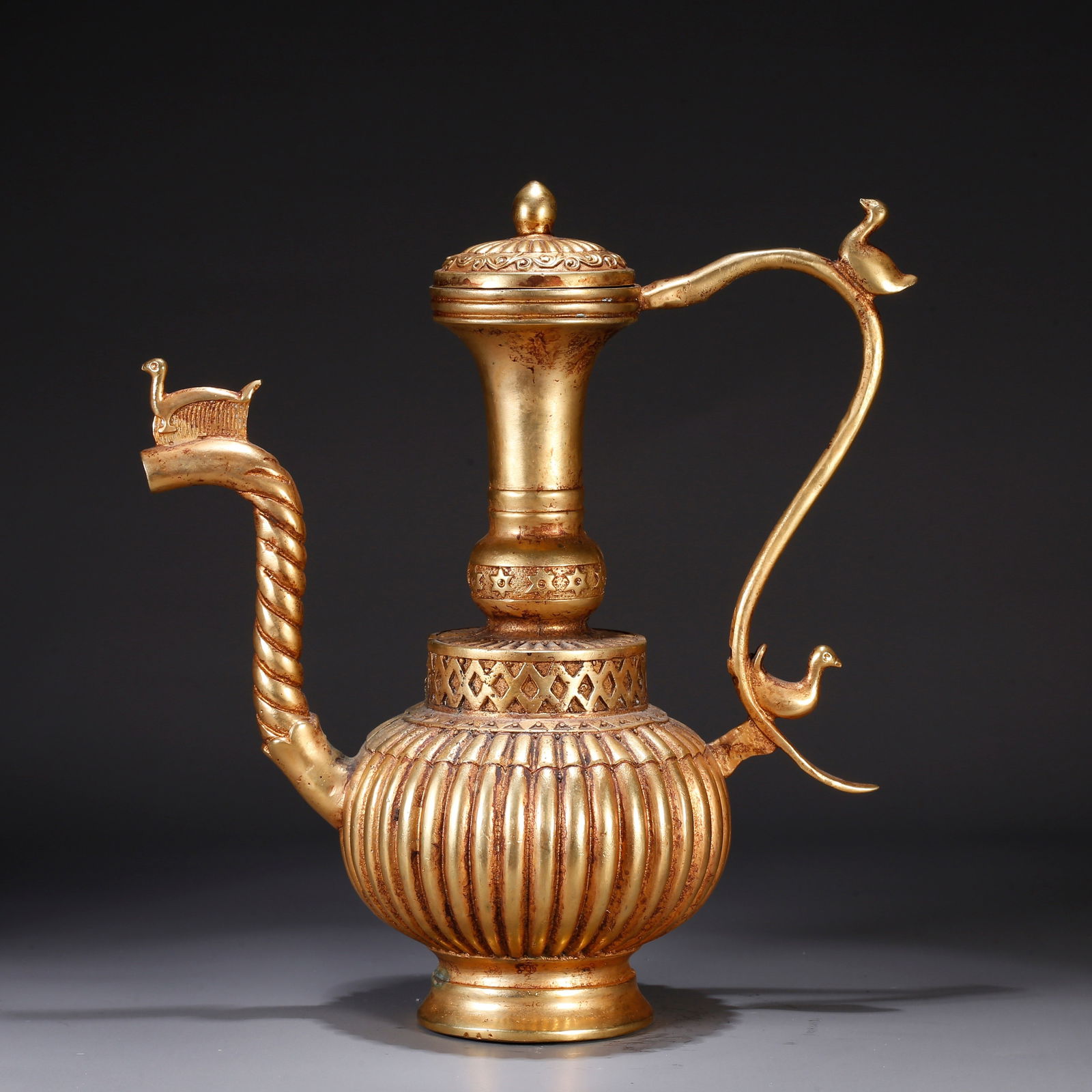 A GILT BRONZE EWER (1 of 10)