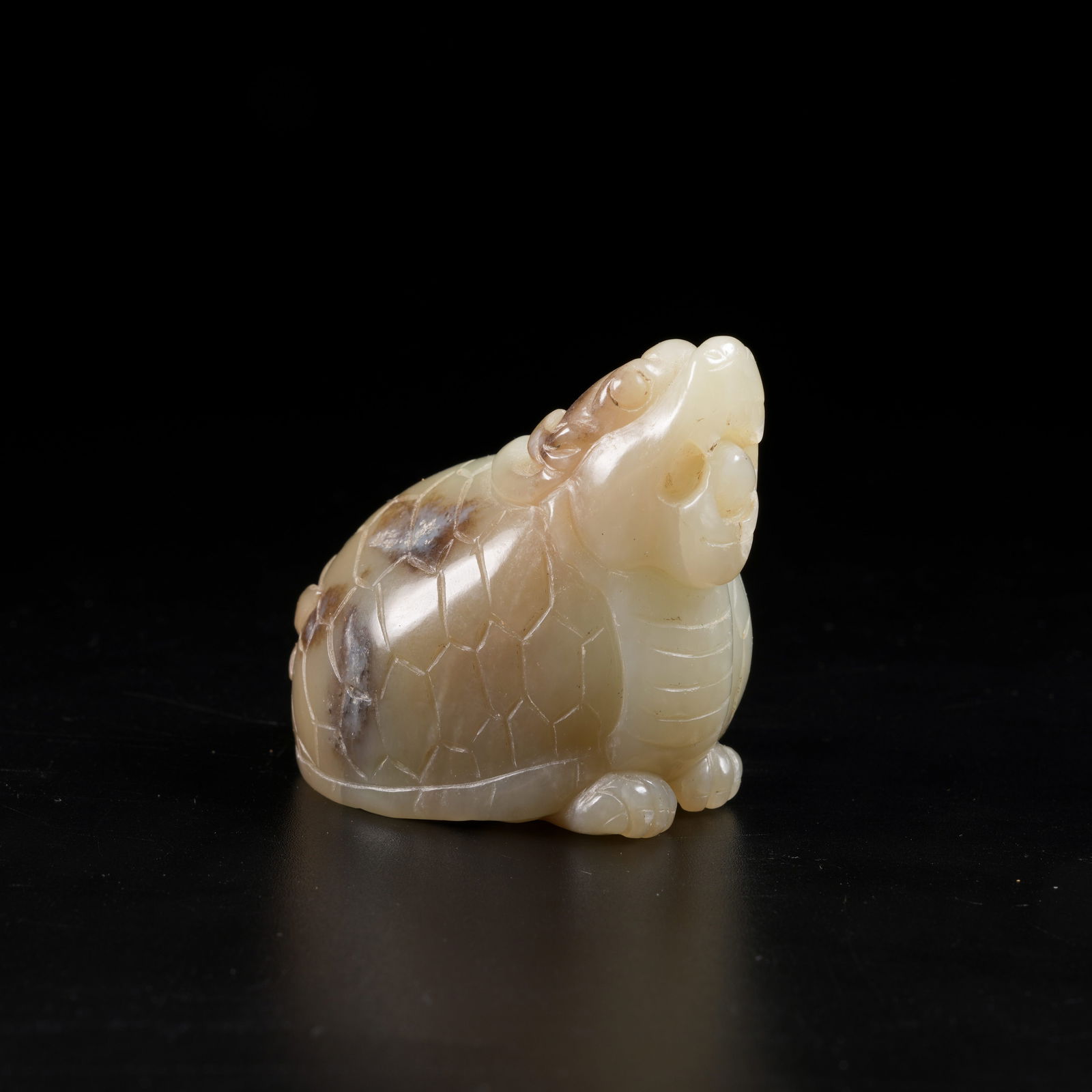 A ARCHAIC JADE DRAGON-TORTOISE CARVING (1 of 8)