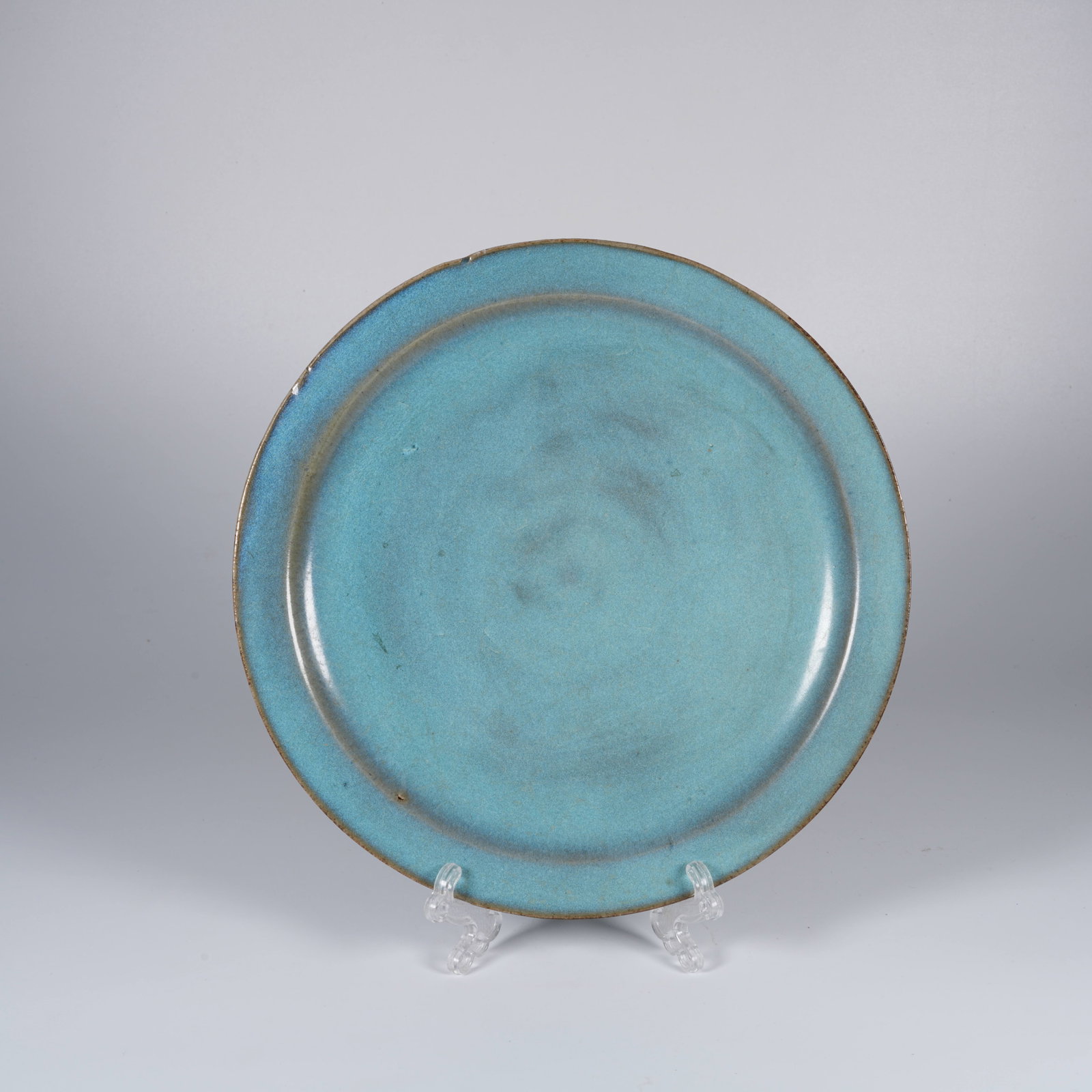 A JUN WARE DISH: Jun ware dish