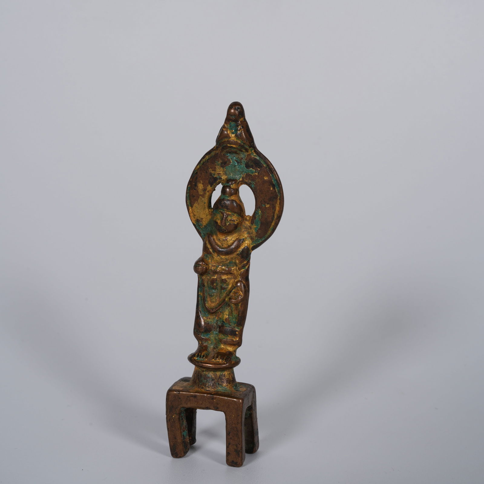 A GILT-BRONZE BUDDHA STATUE (1 of 7)