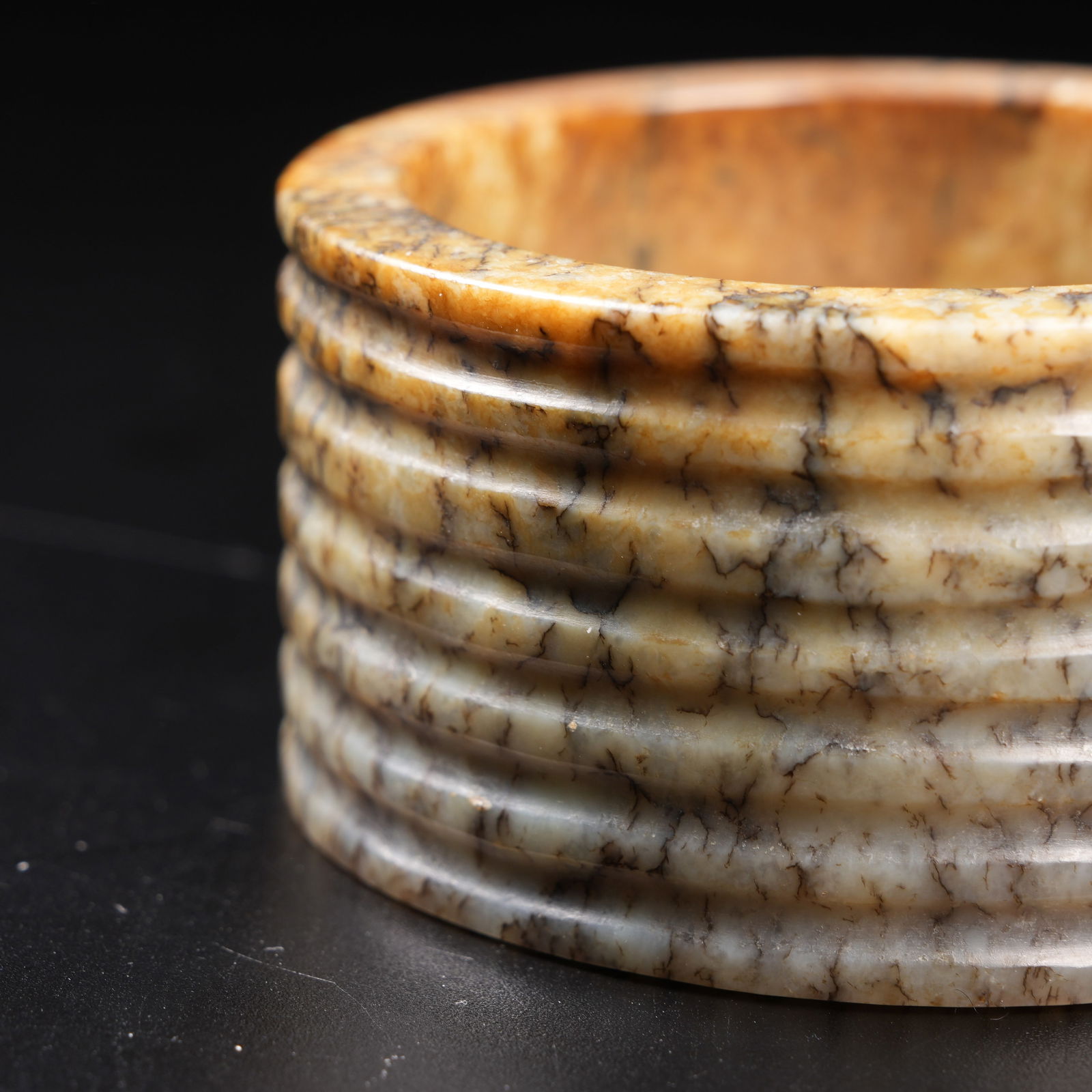 A ANCIENT JADE STRING-PATTERNED HEADBAND - 6