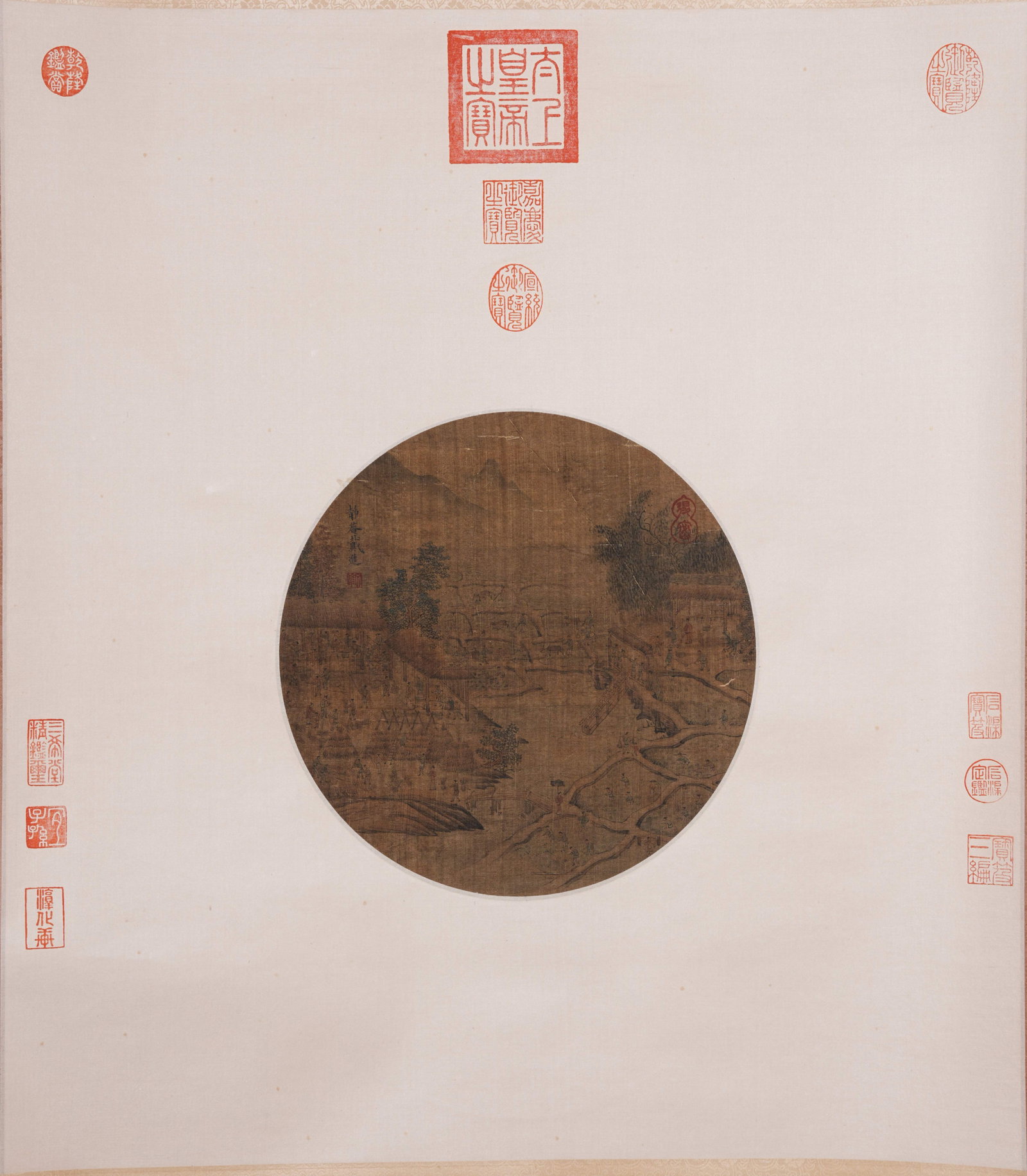 A FIGURE PAINTING ON SILK BY DAI JIN.戴進: Figure Painting on Silk by Dai Jin.戴進