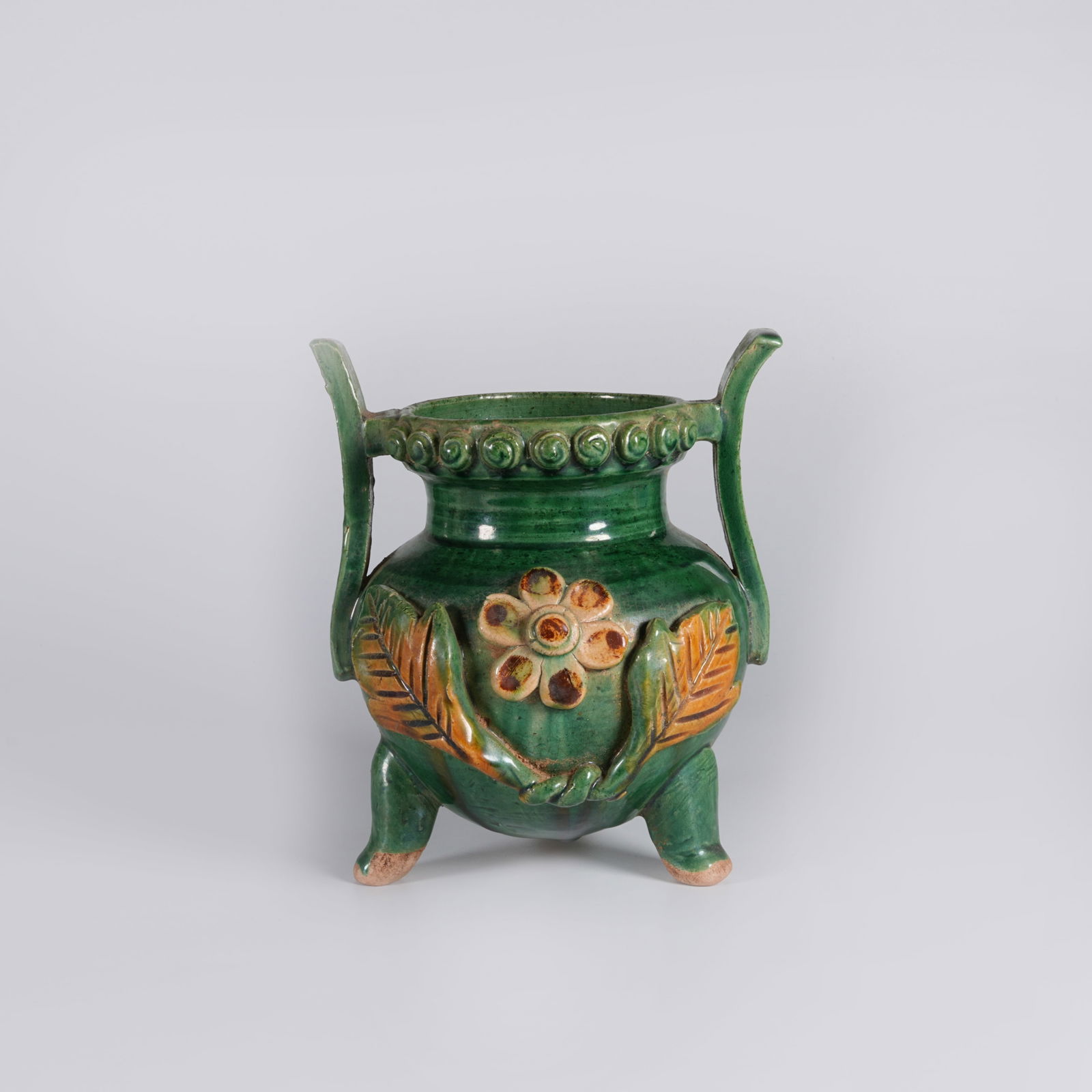 A GREEN-GLAZED INCENSE BURNER (1 of 8)