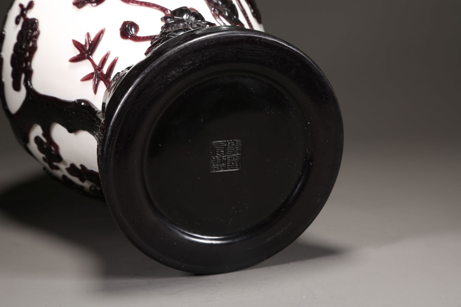 A COMPOSITE JADE FIVE RELATIONSHIPS COVERED JAR - 9