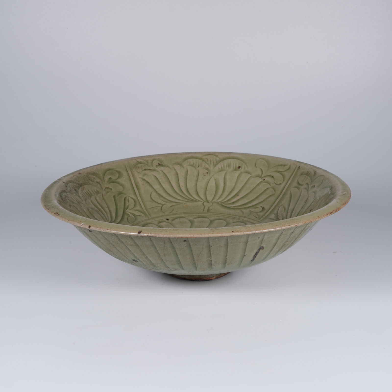 A YAOZHOU WARE DISH WITH FLORAL MOTIF (1 of 6)