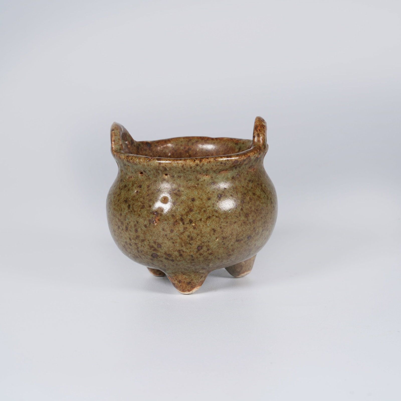 A OLD KILN SMALL INCENSE BURNER (1 of 7)