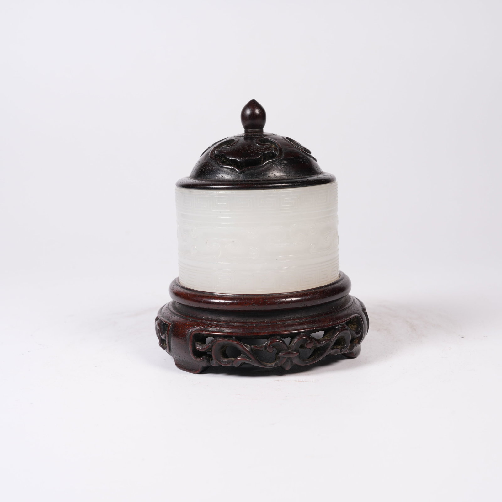 A HETIAN WHITE JADE INCENSE BURNER (1 of 9)