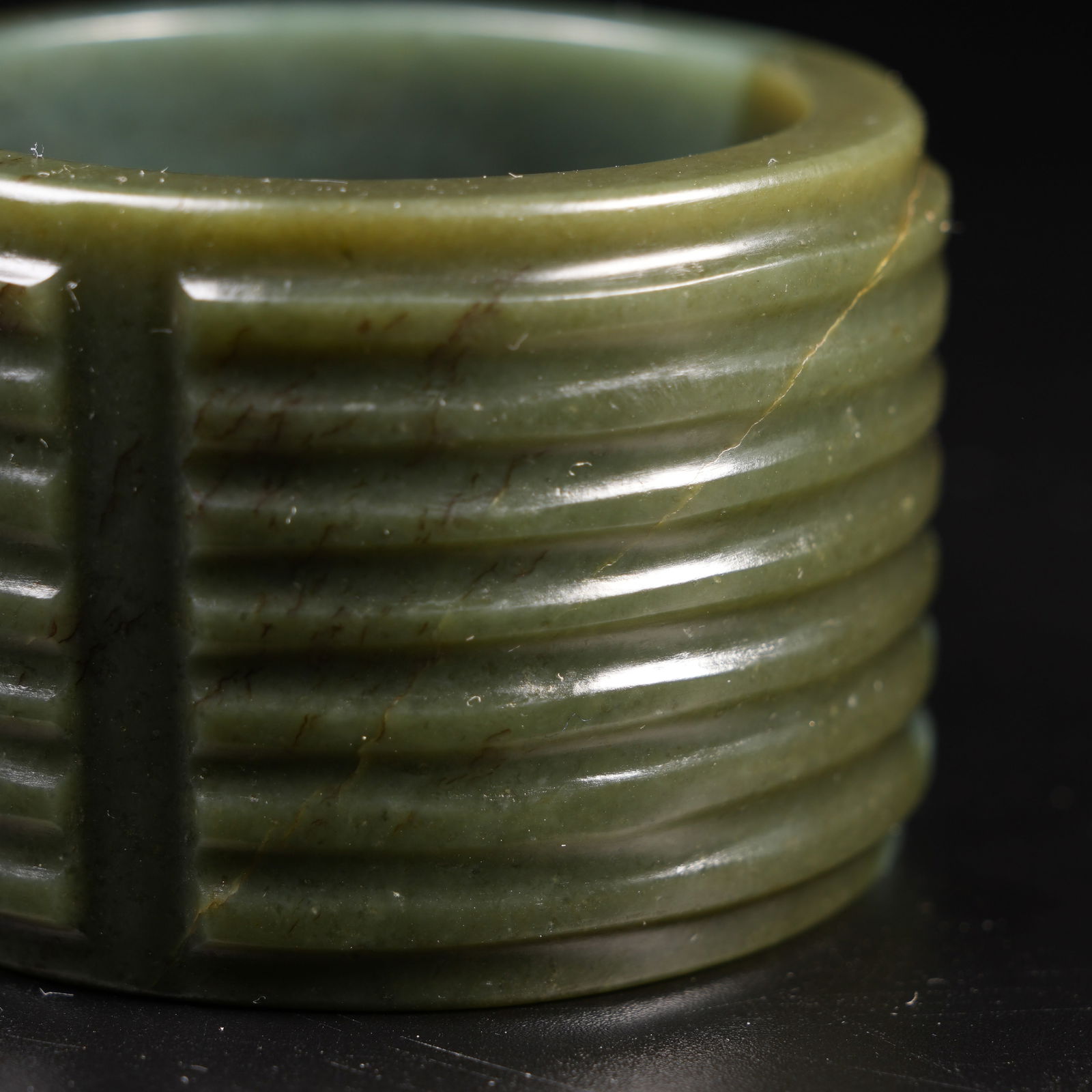 A ANCIENT JADE STRING-PATTERNED HEADBAND - 8