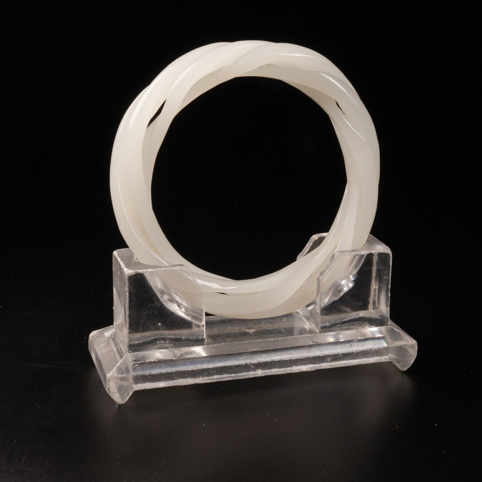 A HETIAN WHITE JADE FOUR-STRAND TWISTED-WIRE BRACELET (1 of 10)