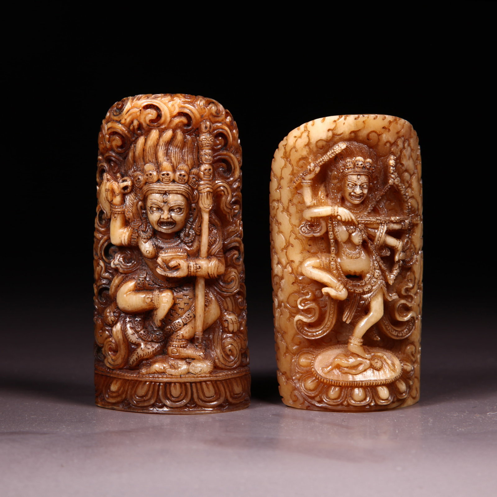 A BONE MONASTIC ROBE PIECES (SET) (1 of 9)